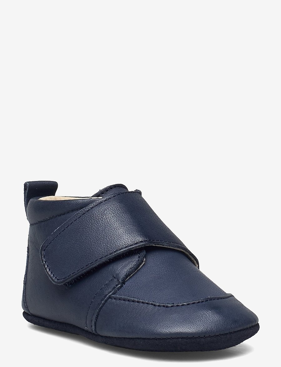 En Fant - Baby Leather slippers - hausschuhe - blue night - 0