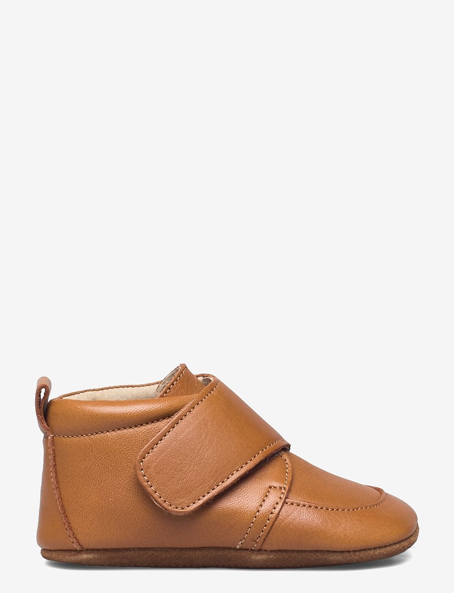 En Fant - Baby Leather slippers - hausschuhe - leather brown - 1