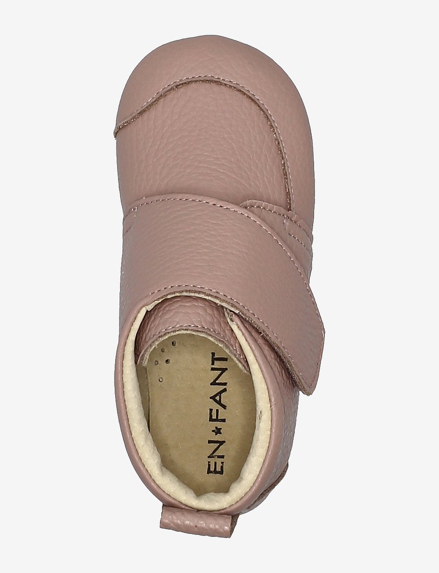 En Fant - Baby Leather slippers - hausschuhe - old rose - 3