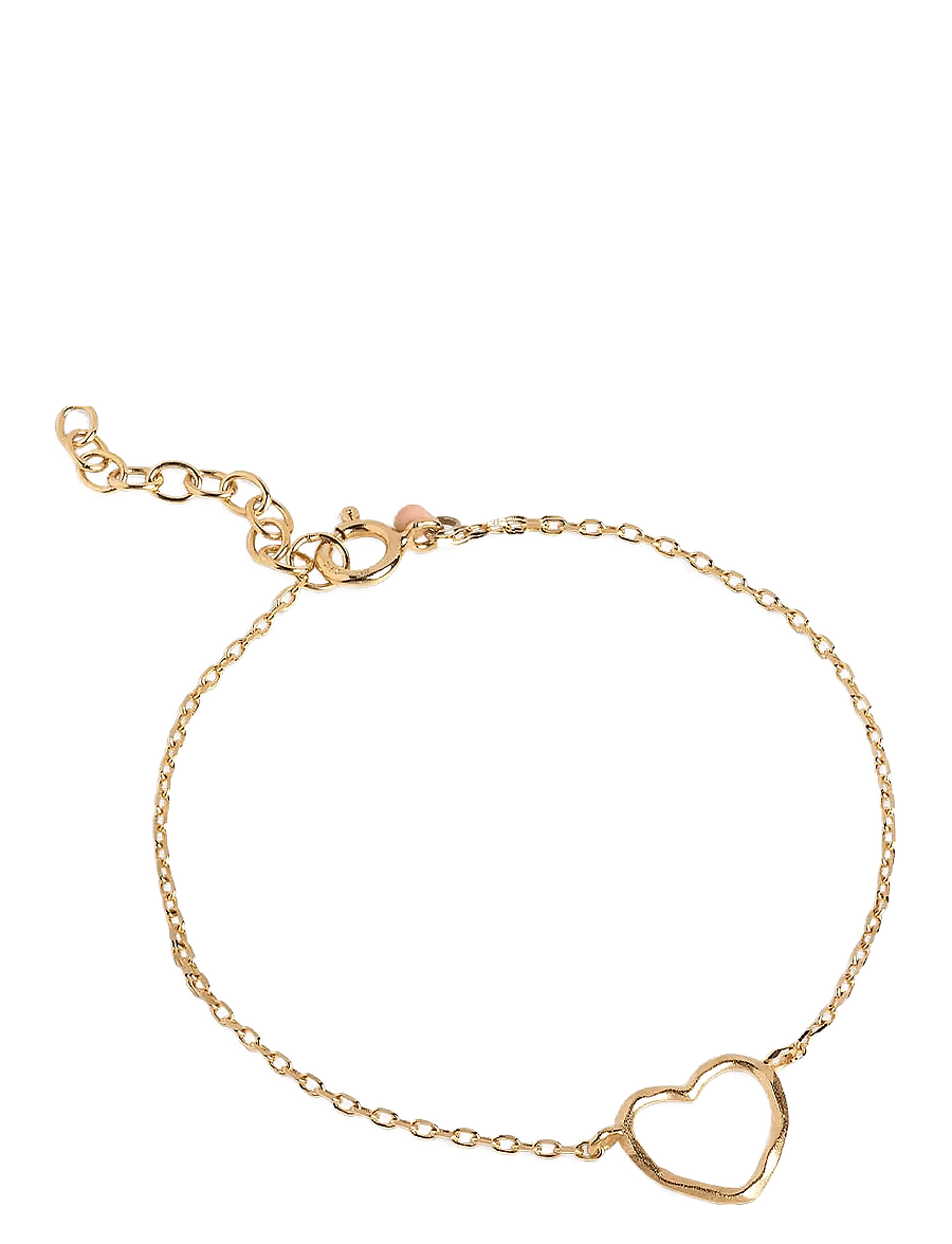 Enamel Copenhagen - Bracelet, Organic Heart - kettenarmbänder - 925s/gp/m - 1