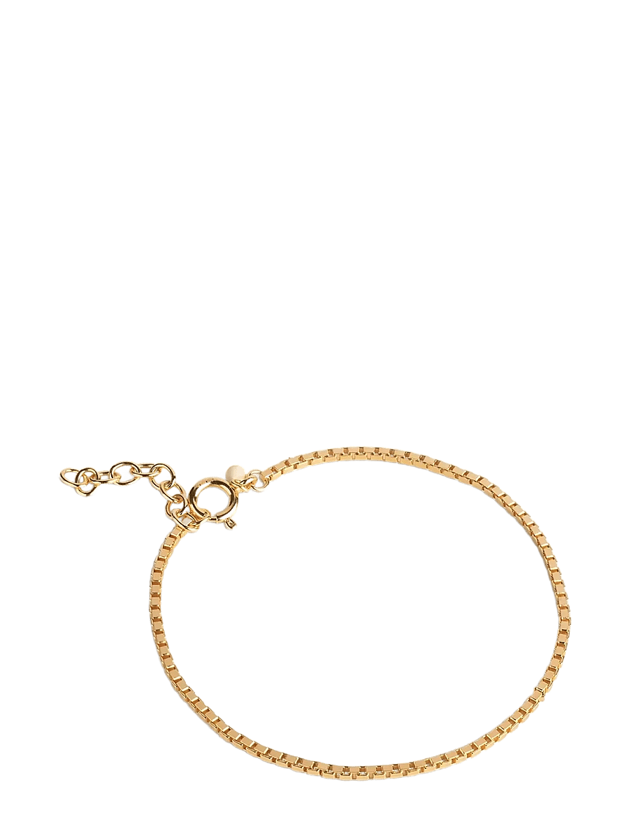 Enamel Copenhagen - Bracelet, Box Chain 1,45 mm - kædearmbånd - 925s/gp - 1