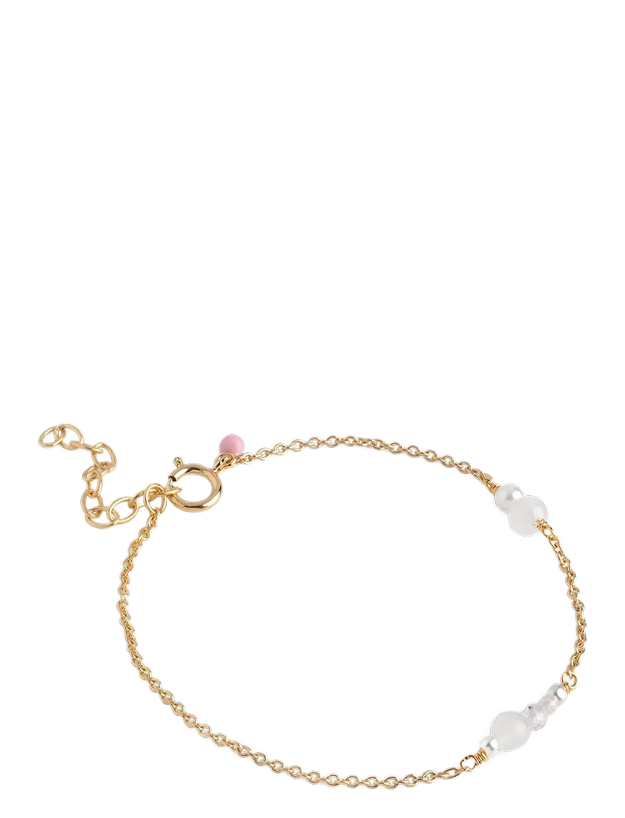Enamel Copenhagen Sofia Bracelet - Armbånd - WHITE AND PEARLS / gold