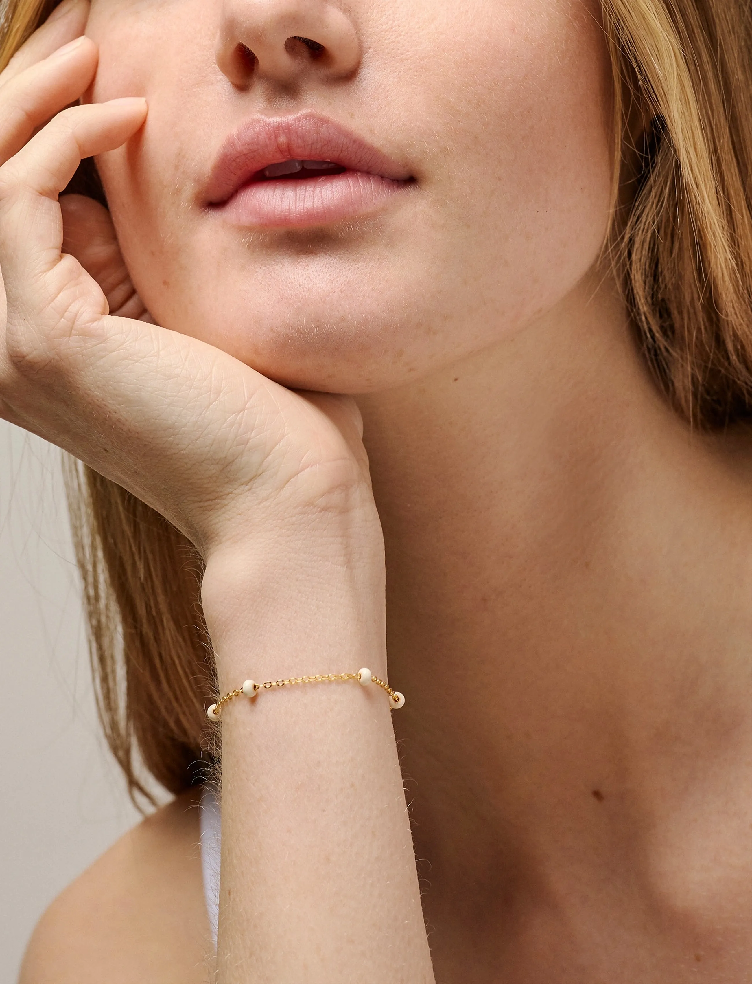 Enamel Copenhagen Lola Bold Bracelet, One Size 15 - 19 cm, Bracelets, Gold Chain Frauen
