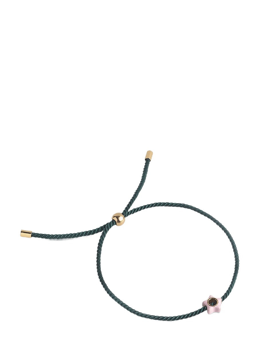 Enamel Copenhagen - Bracelet, Enamel Tokens - armbänder - petrol green/light pink - 1