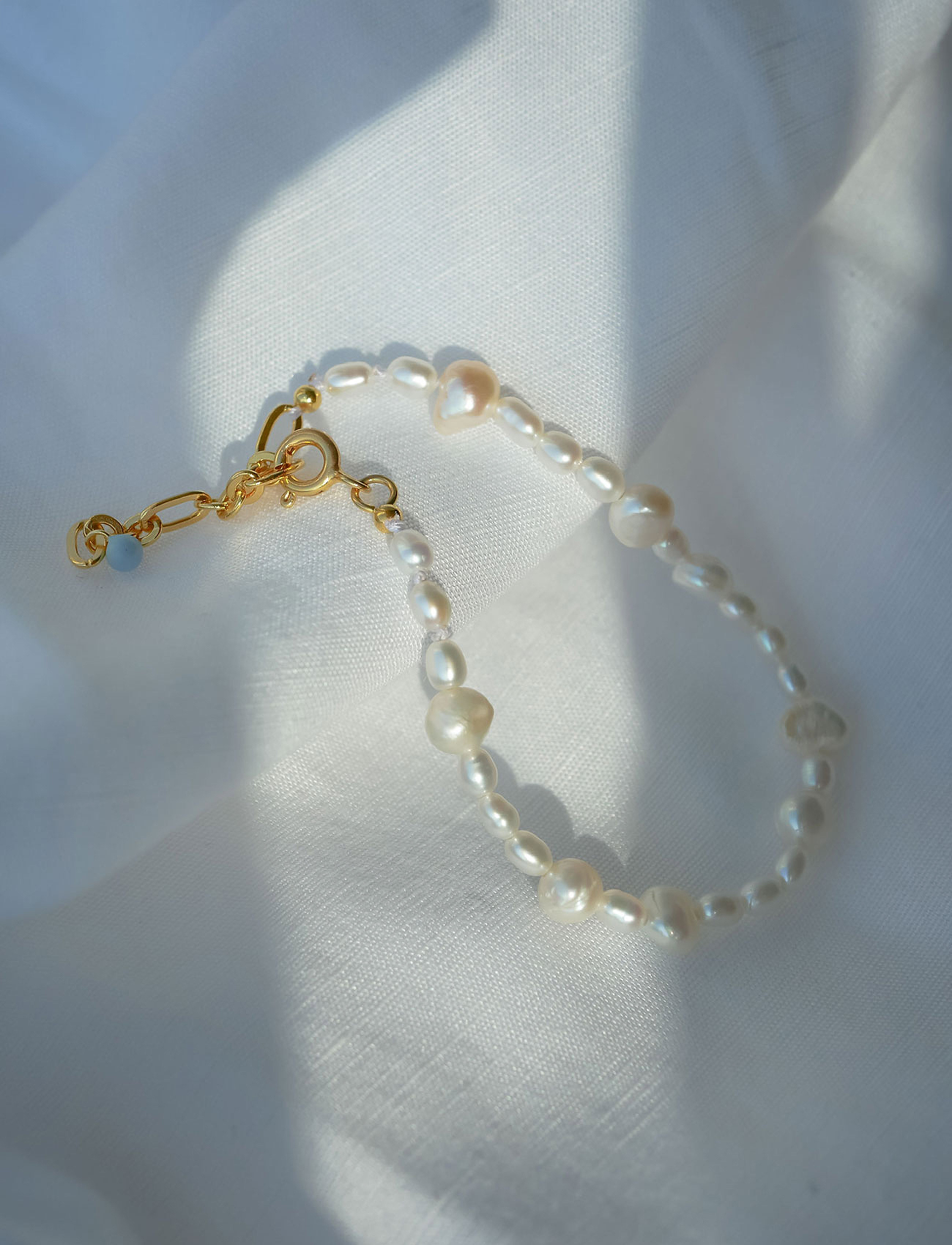 Enamel Copenhagen - Bracelet Pearlie - perlearmbånd - 925s/gp - 3