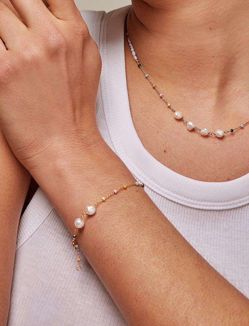Enamel Copenhagen - Lola Perla Bracelet - chain bracelets - dreamy/pearl - 0