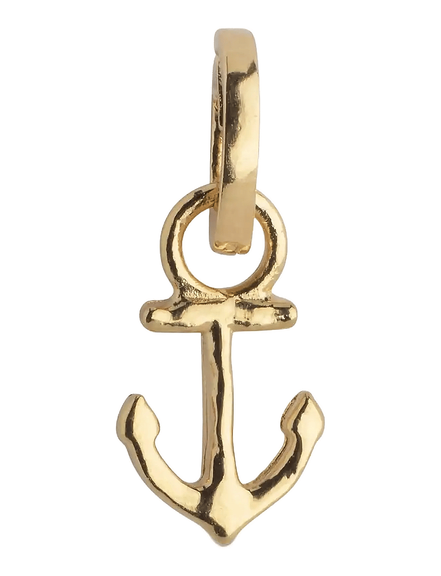 Enamel Copenhagen - Steady Anchor Charm - hangers - 925s/gp - 1
