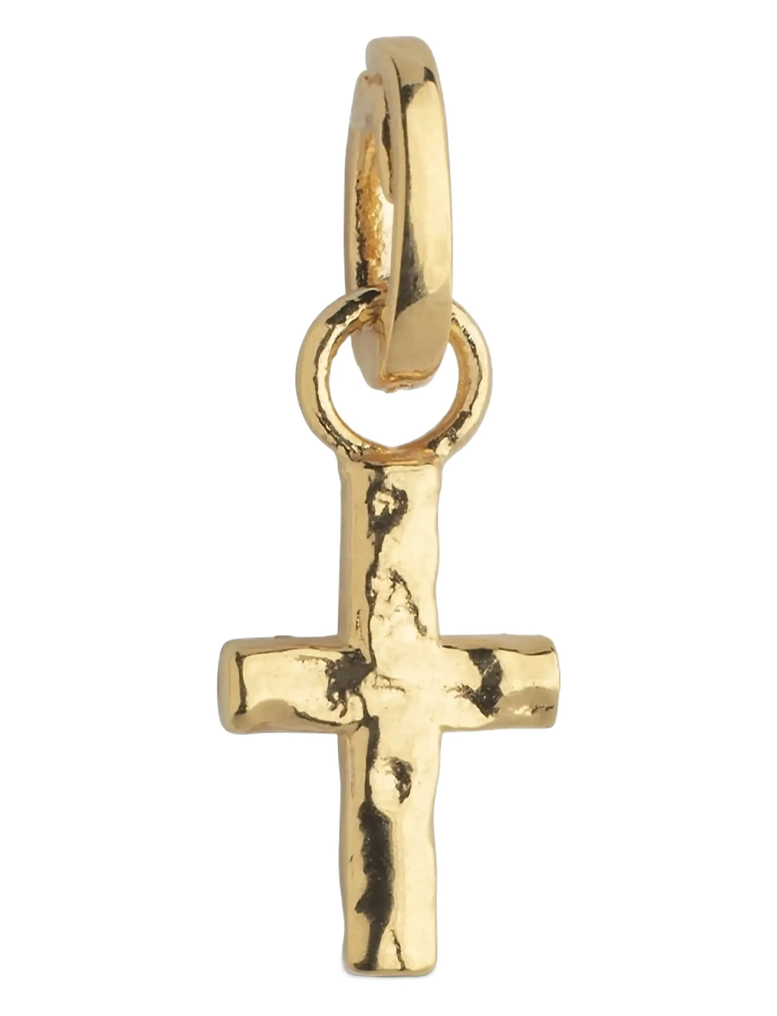 Enamel Copenhagen Charm, Golden Cross - Øredobber - 925S/GP / gold