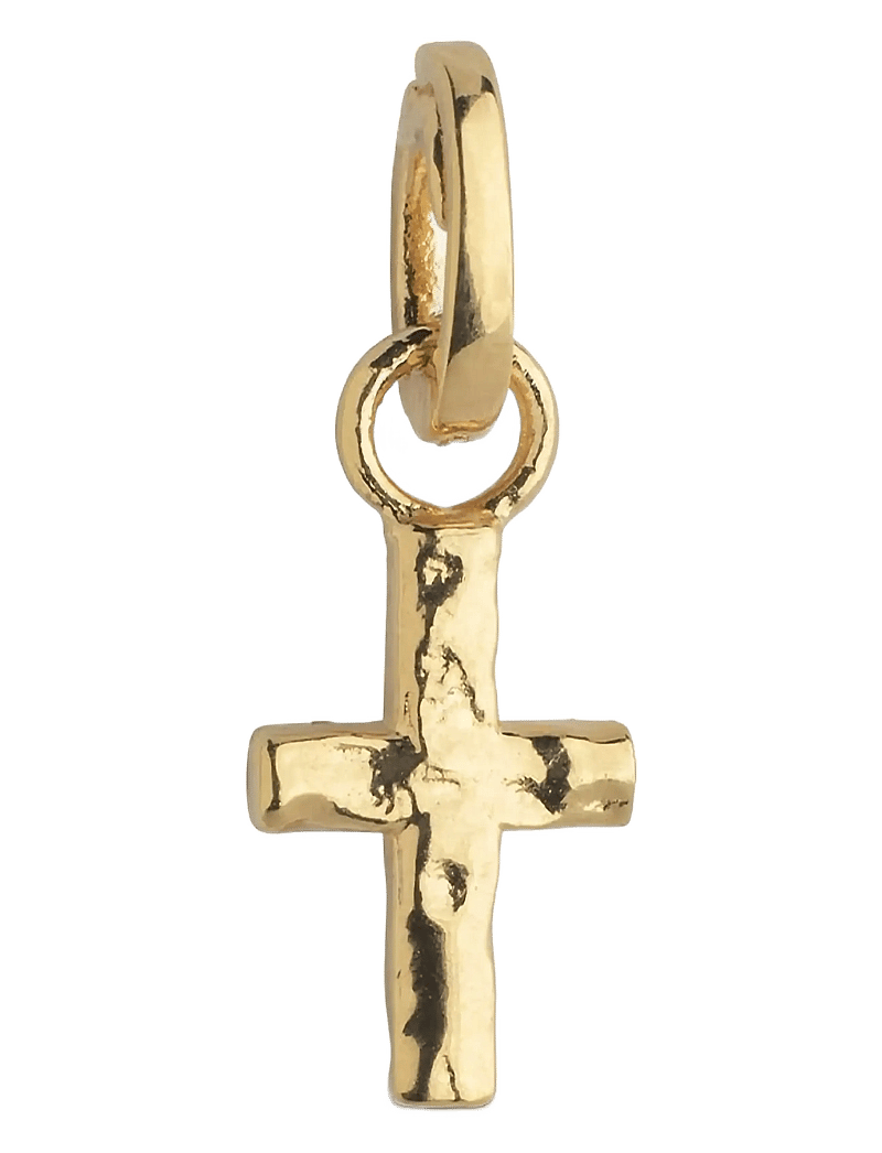 Enamel Copenhagen - Charm, Golden Cross - hangandi eyrnalokkar - 925s/gp - 1