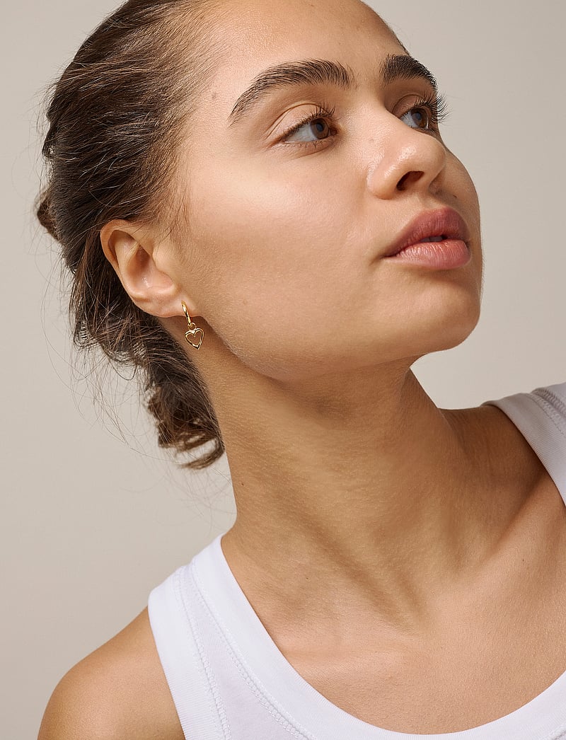 Enamel Copenhagen - Organic Heart Charm - kreolen - 925s/gp - 0