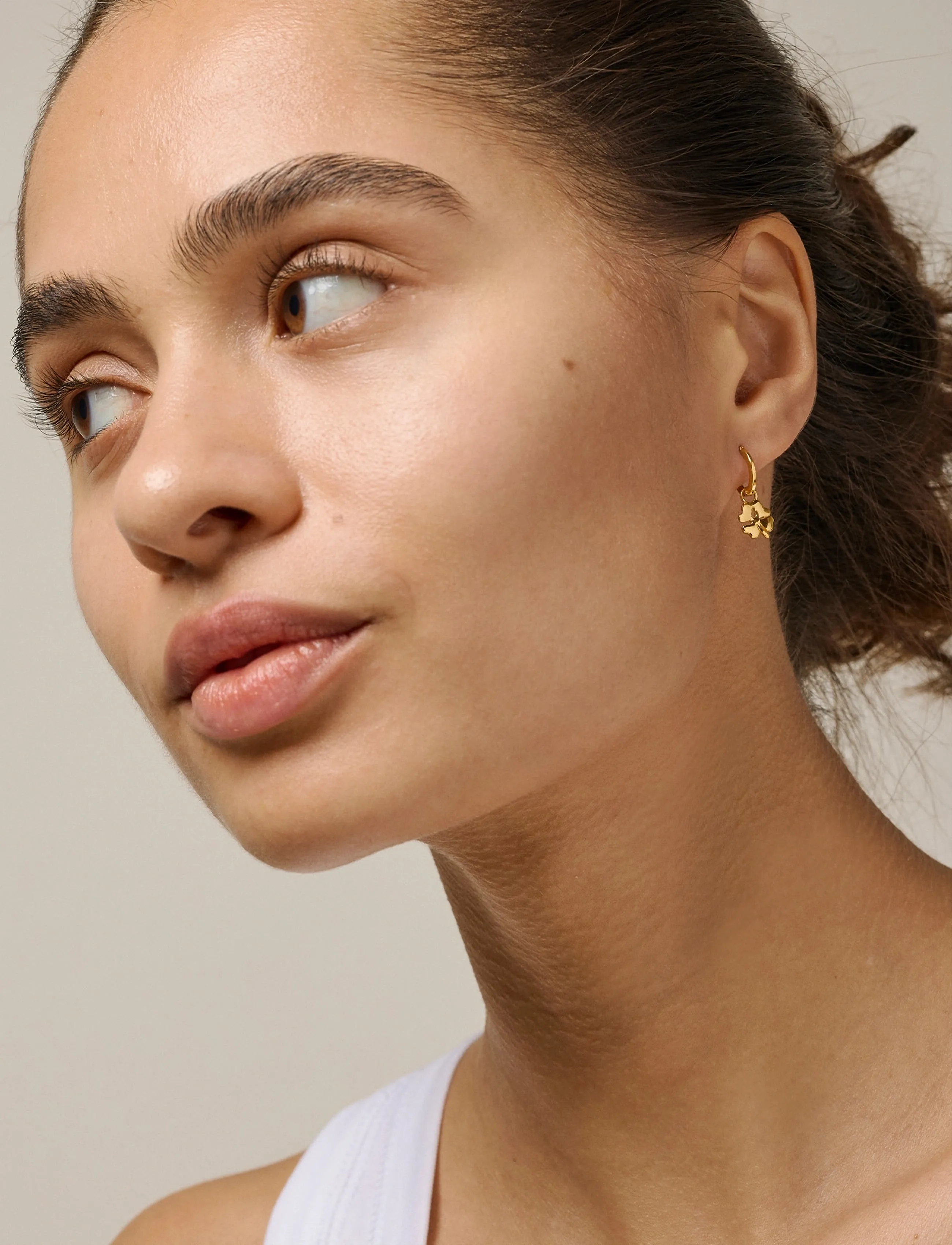 Enamel Copenhagen Charm, Organic Clover - Aksessuaarid - 925S/GP / gold