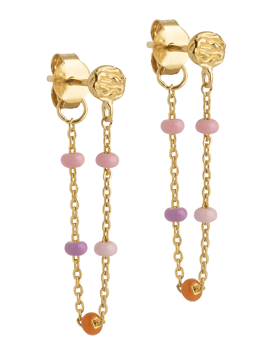 Enamel Copenhagen - Earring, Lola - Øreringe med vedhæng - blush - 1