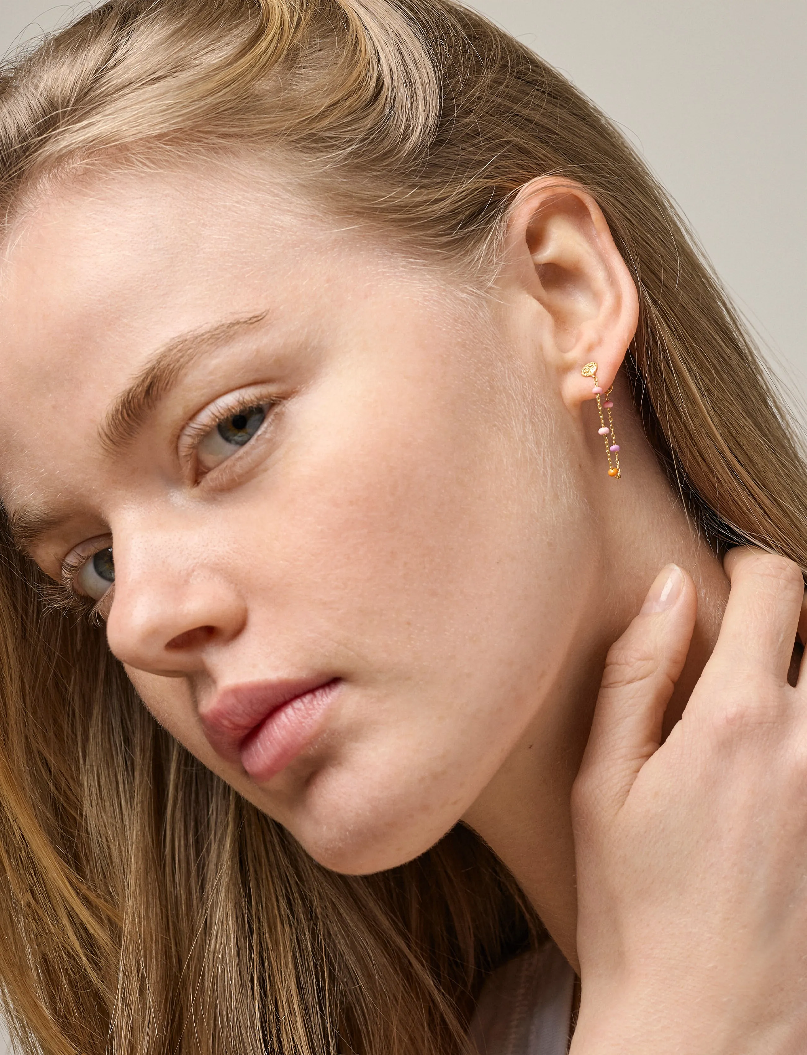 Enamel Copenhagen - Earring, Lola - Øreringe med vedhæng - blush - 0
