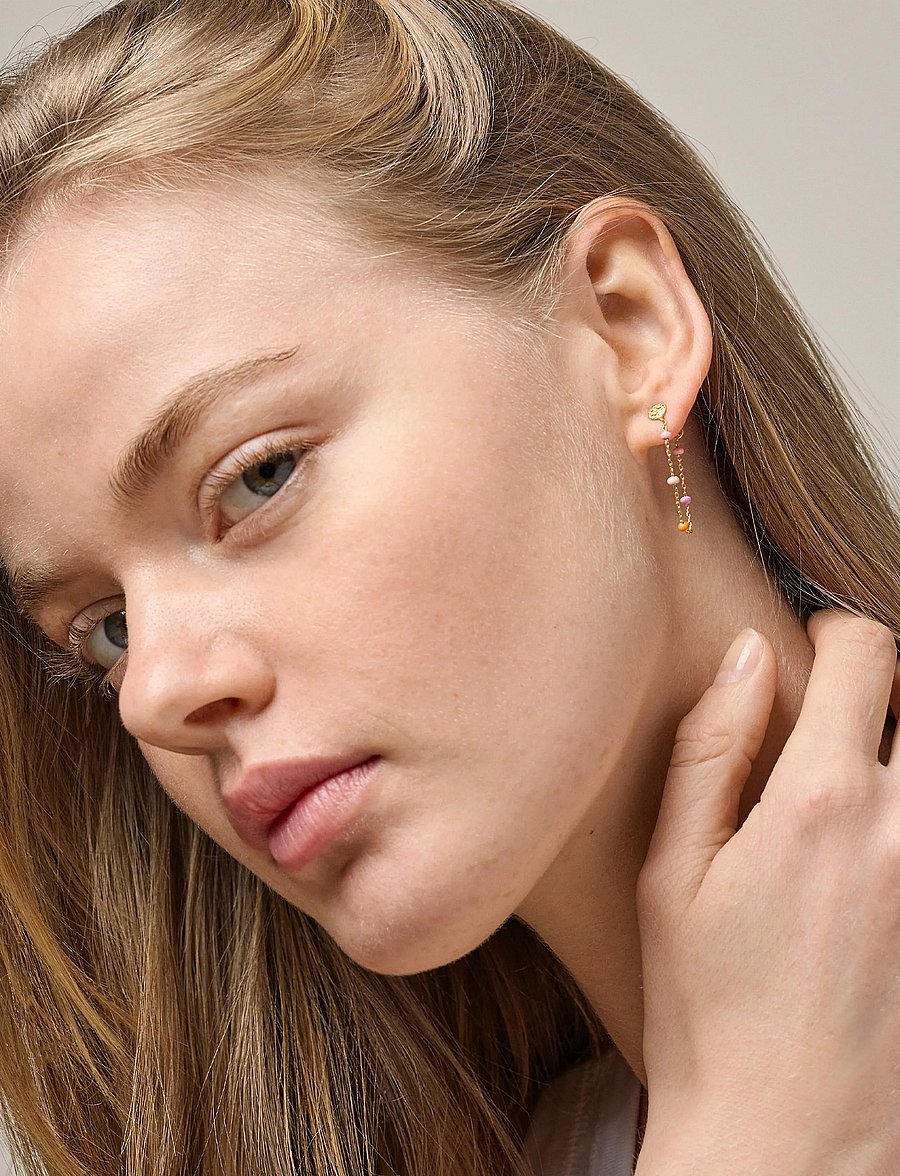 Enamel Copenhagen - Earring, Lola - Øreringe med vedhæng - blush - 0