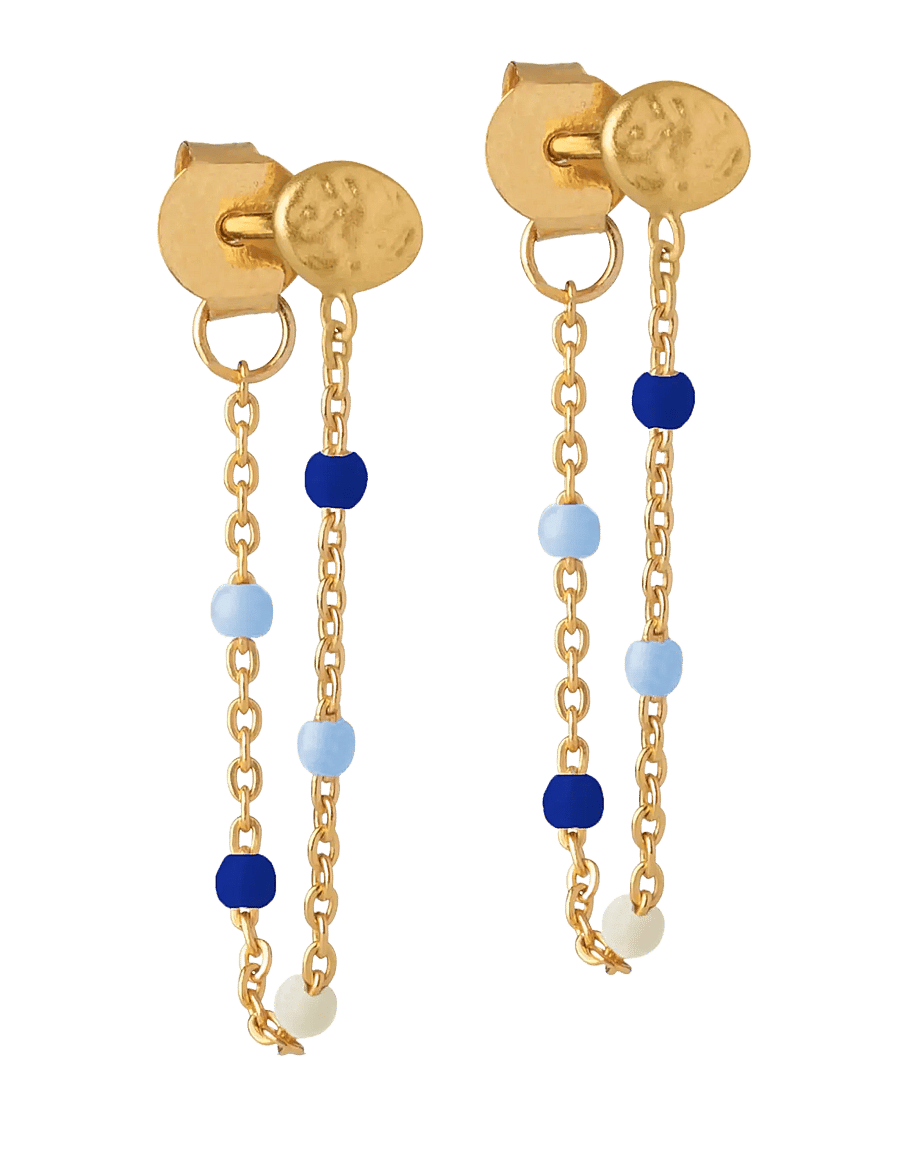 Enamel Copenhagen - Earring, Lola - Øreringe med vedhæng - marine - 1