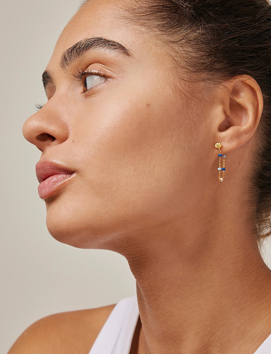 Enamel Copenhagen - Earring, Lola - Øreringe med vedhæng - marine - 0