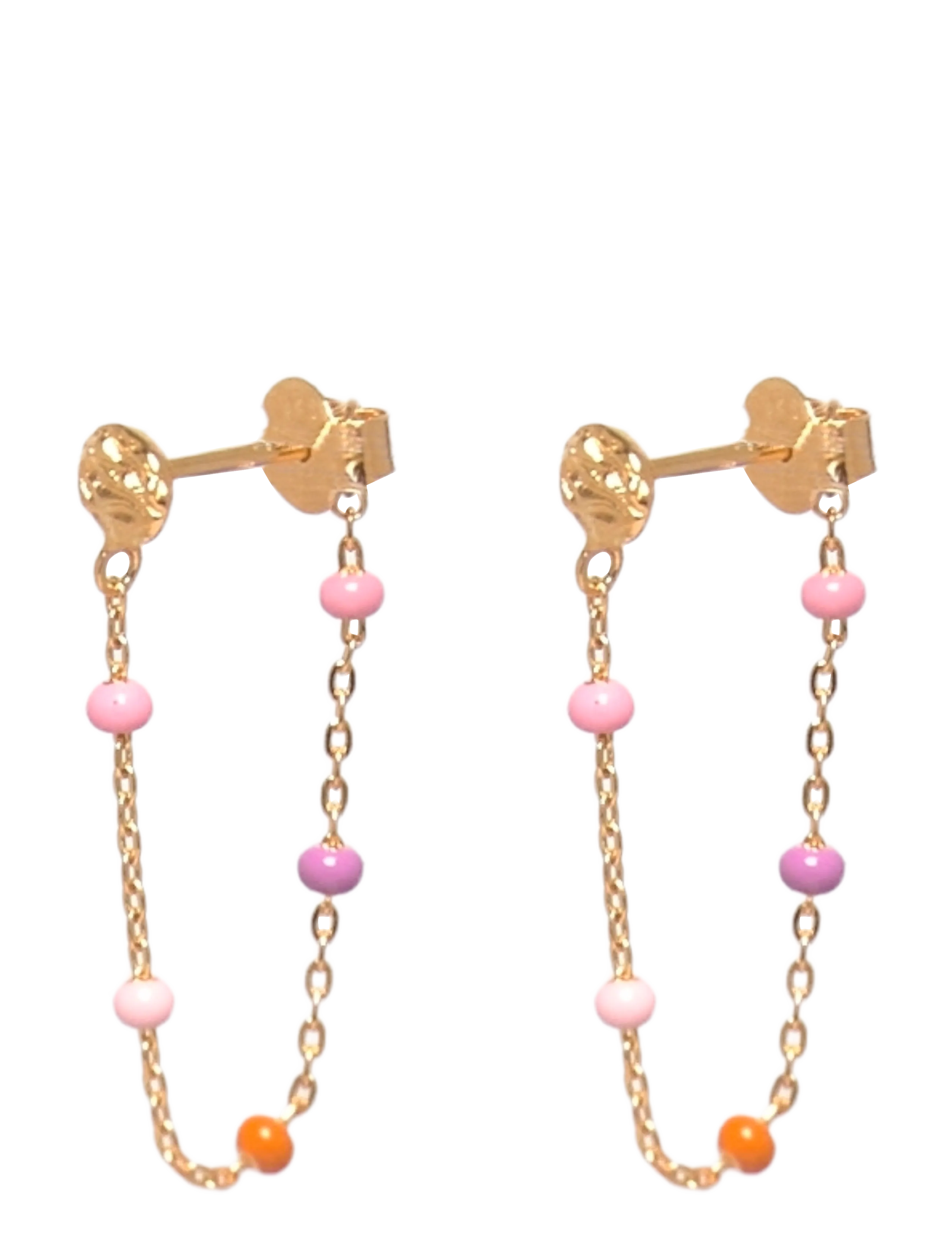Enamel Copenhagen Earring, Lola - Accessories - BLUSH / gold