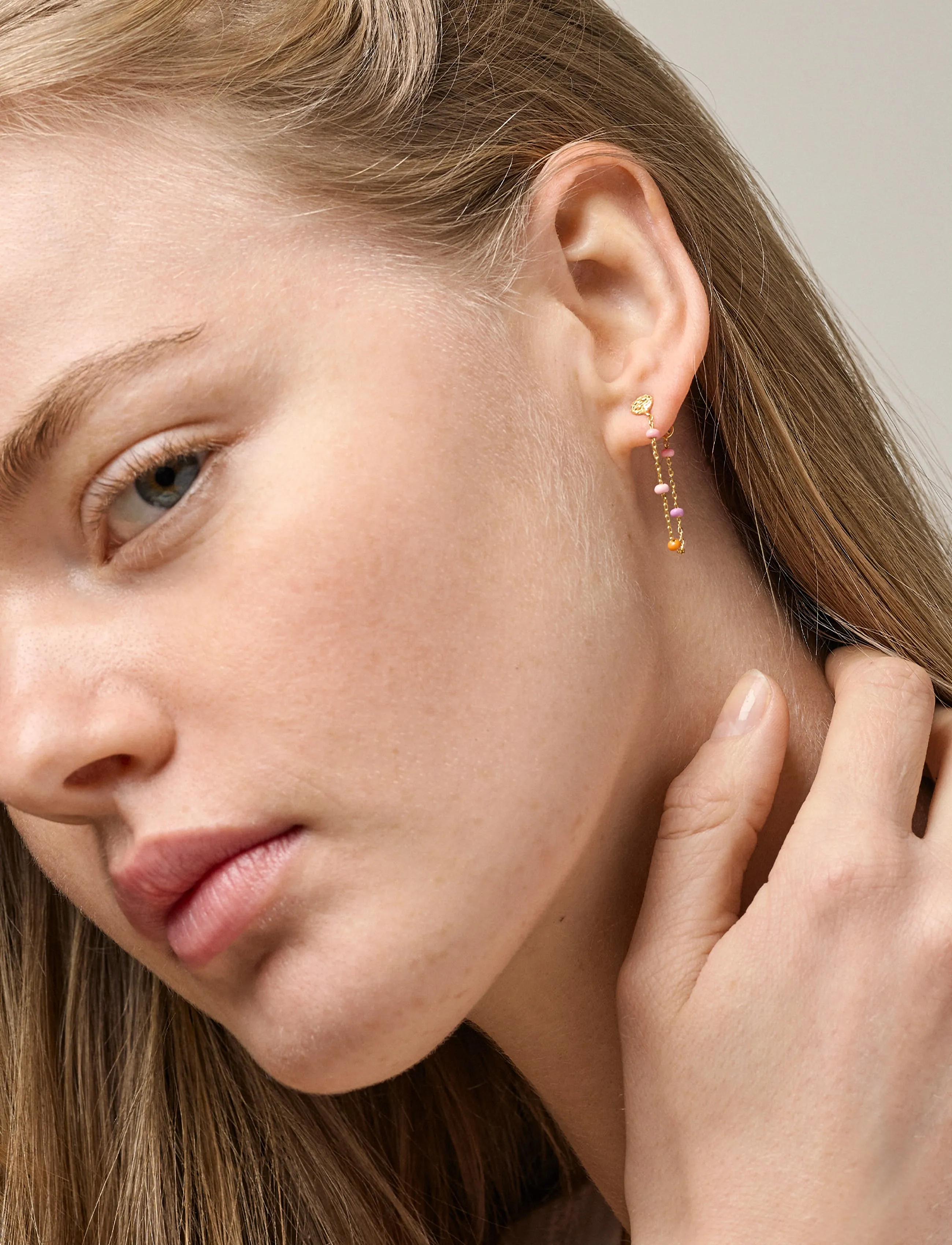 Enamel Copenhagen Earring, Lola - Enamel Copenhagen - BLUSH / gold