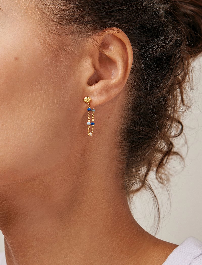 Enamel Copenhagen - Earring, Lola - Øreringe med vedhæng - marine - 0