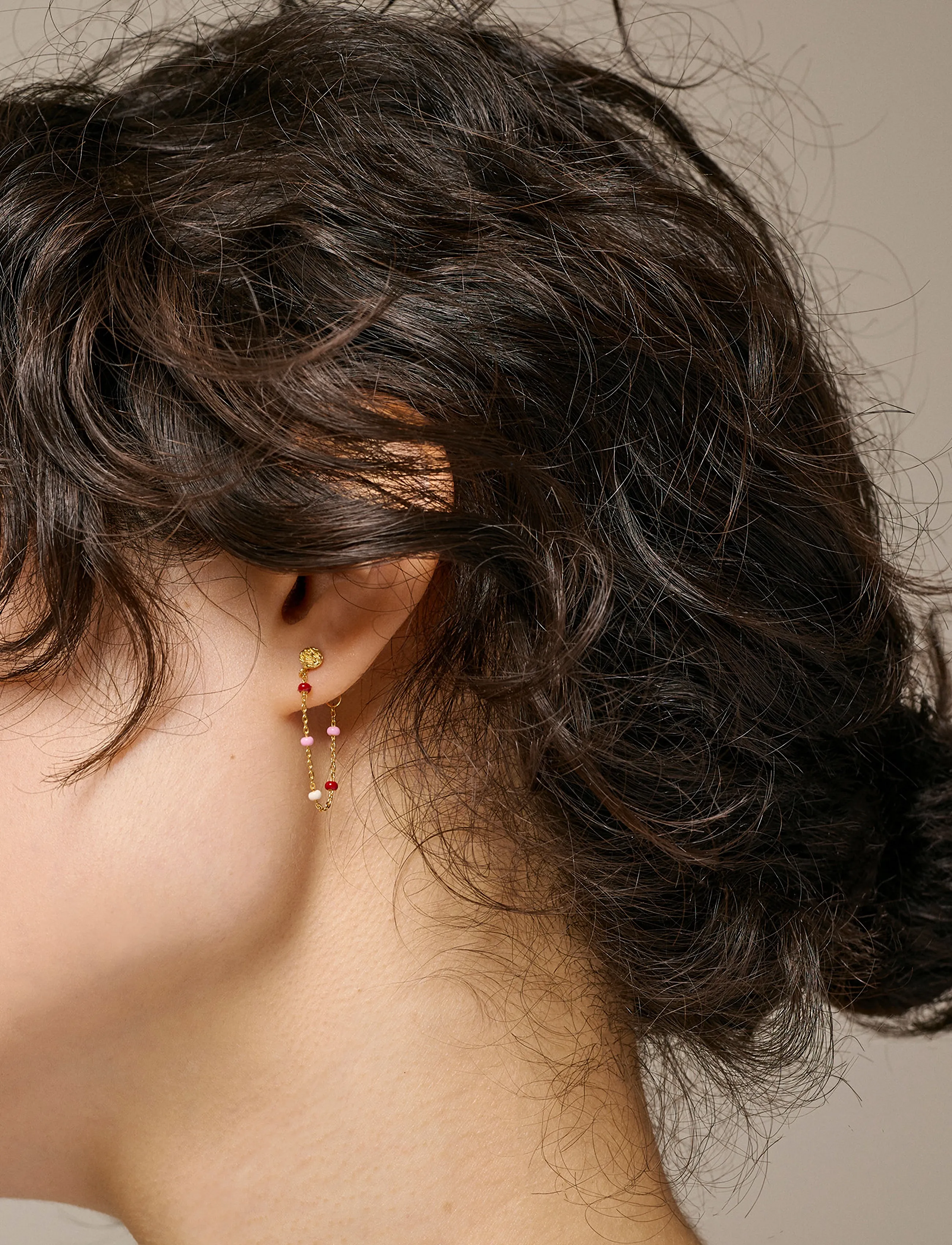 Enamel Copenhagen - Earring, Lola - Øreringe med vedhæng - rosie - 0