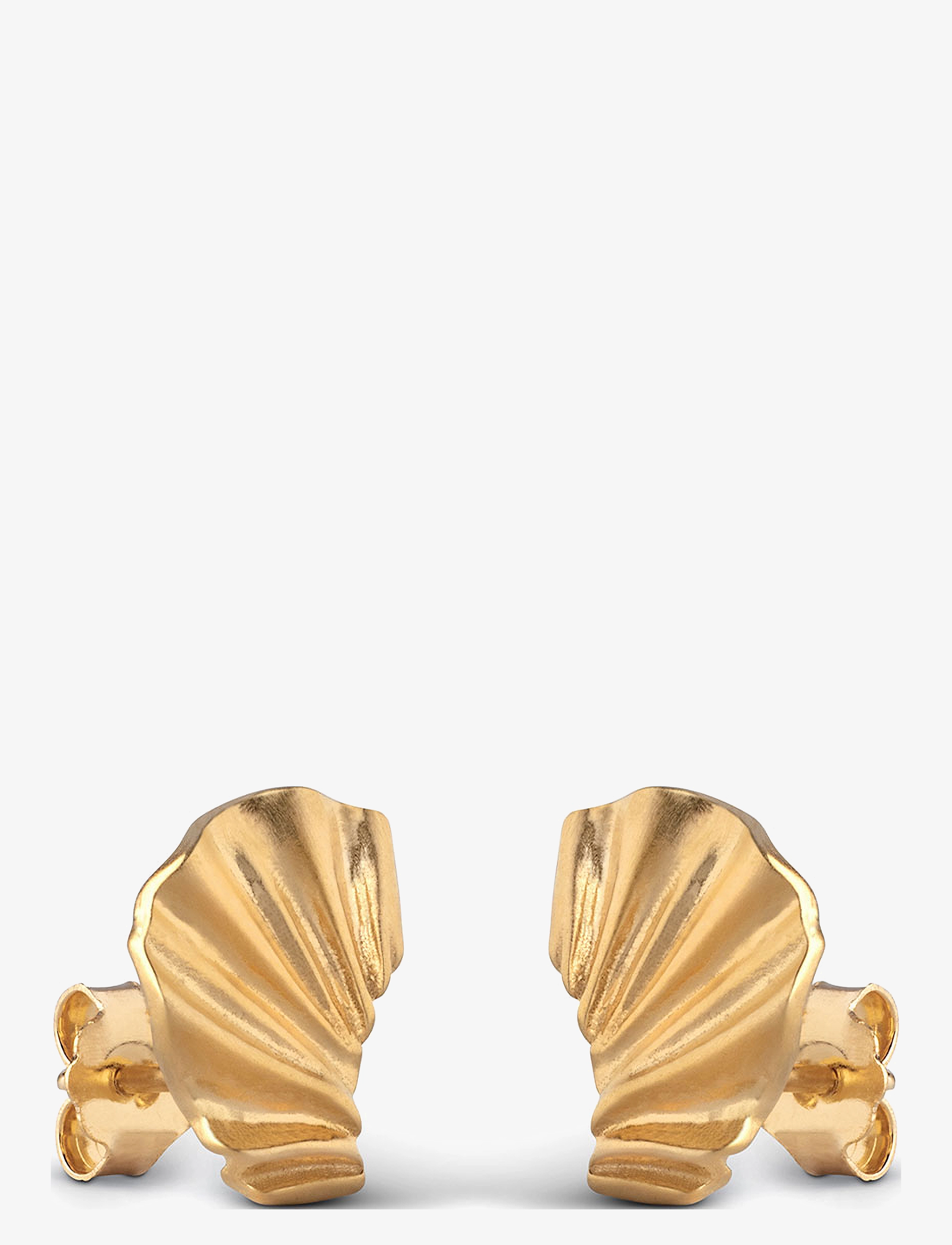 Enamel Copenhagen - Mini Wave Earring - stud oorbellen - gold - 1
