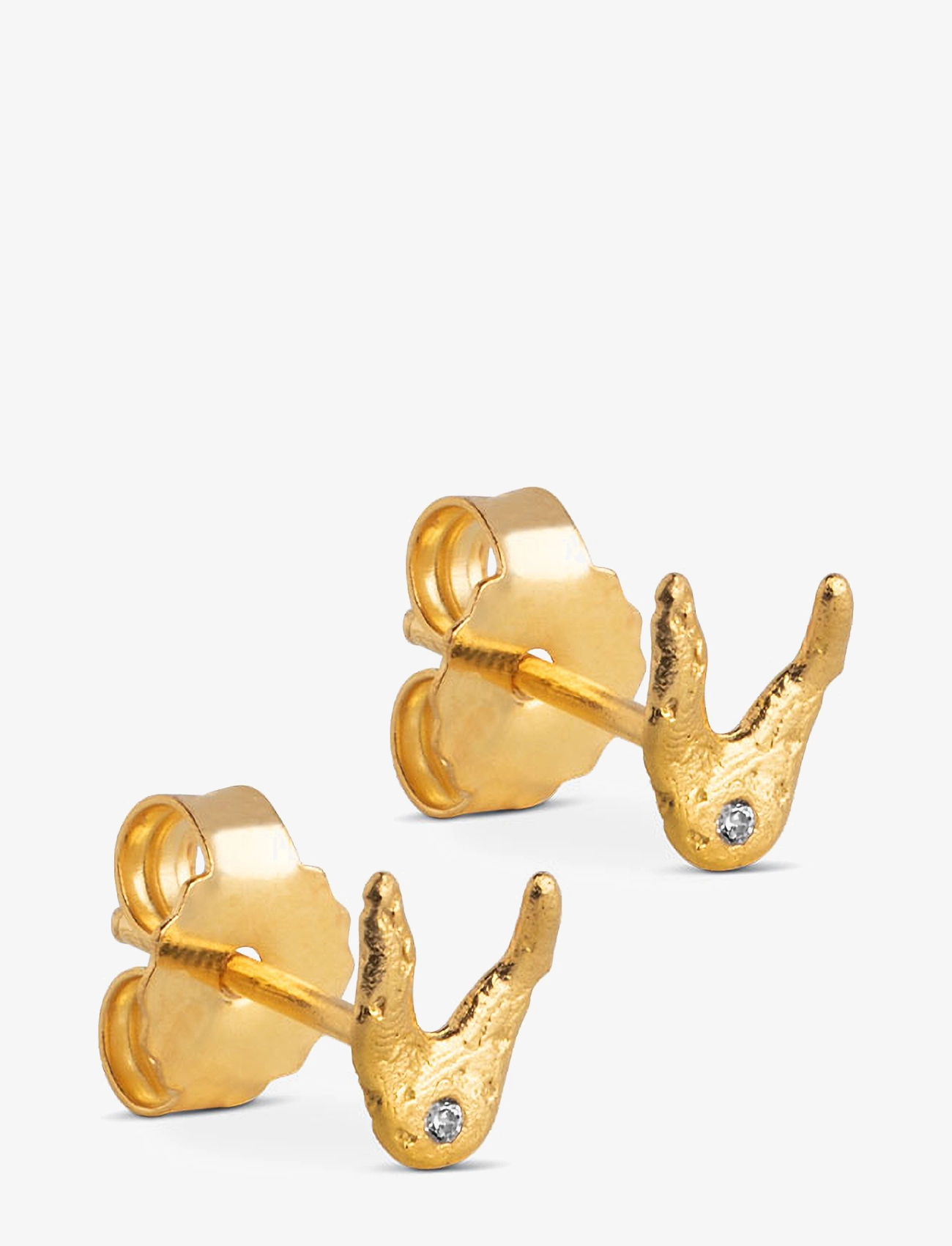 Studs, Wishbone - CLEAR CZ