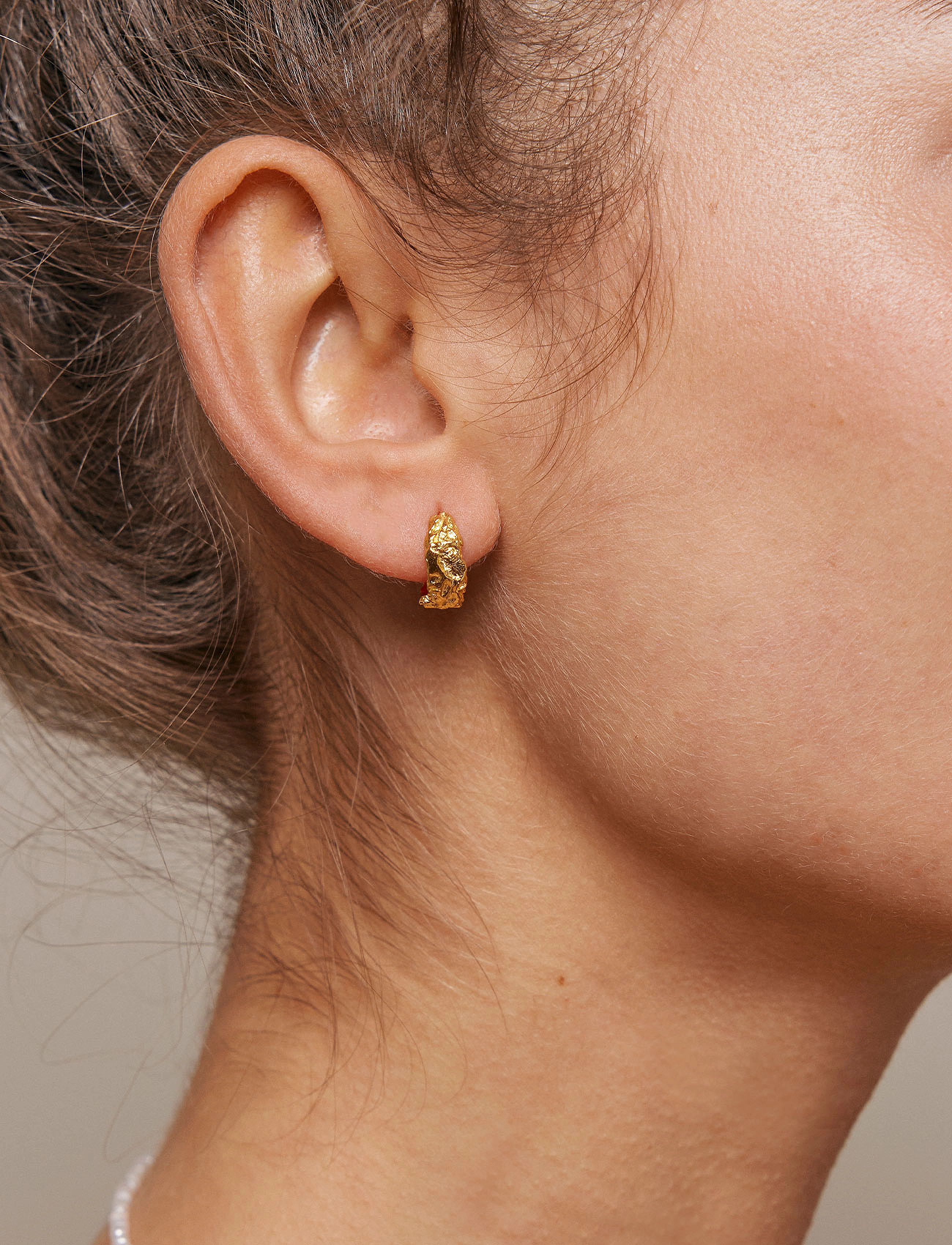 Enamel Copenhagen Nela Hoops, One Size, Earrings, Gold - Frauen