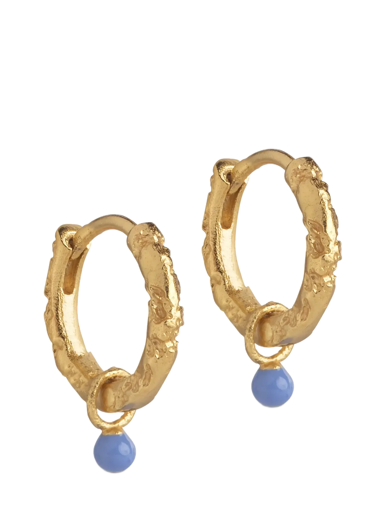 Enamel Copenhagen Hoops, Belle - Hoops - CORNFLOWER / gold