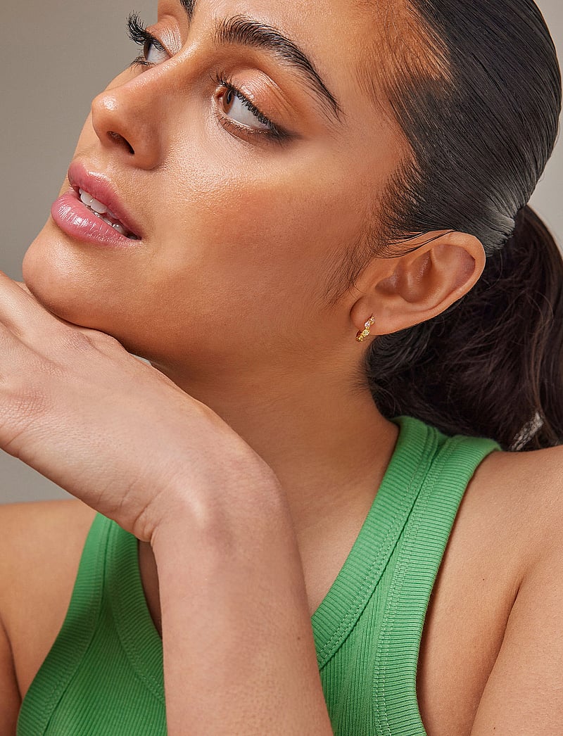 Enamel Copenhagen - Hoops, Laia - hoops kõrvarõngad - clear/light pink/light apple green cz - 0