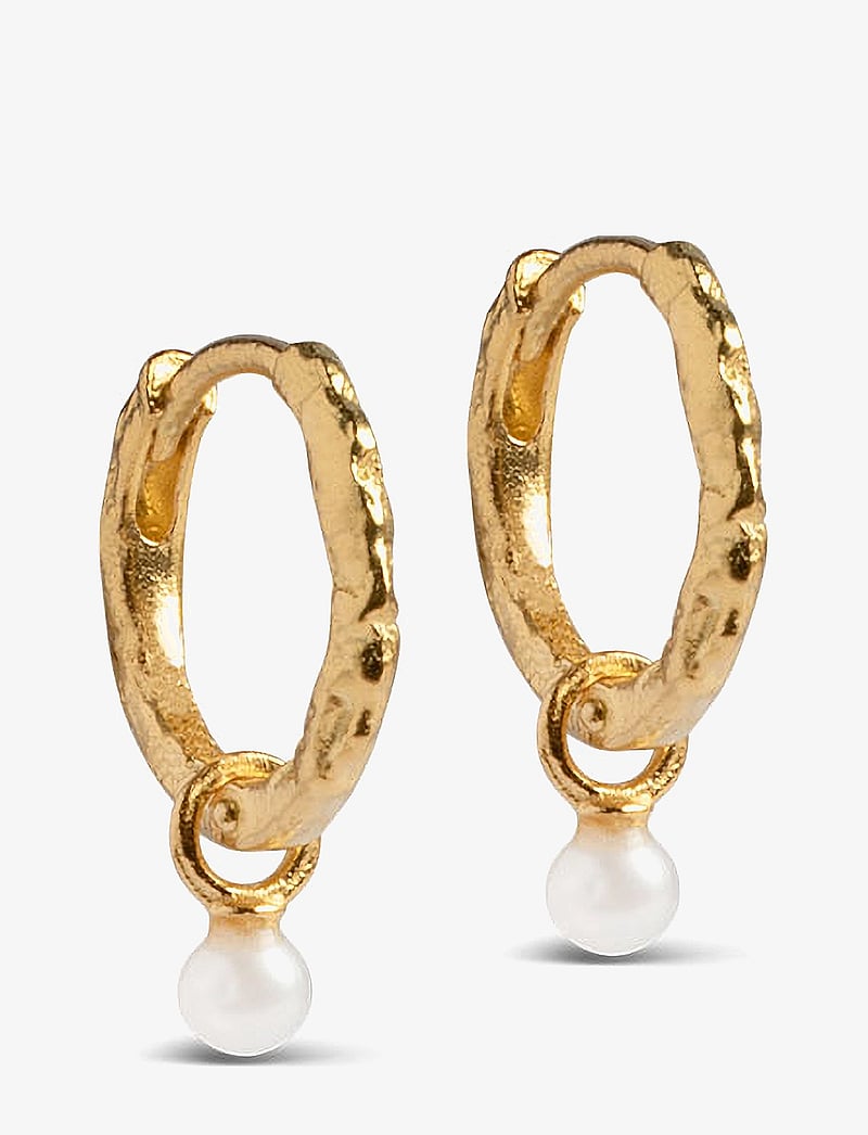 Enamel Copenhagen - Belle Pearl Hoops - pärlörhängen - pearl - 1