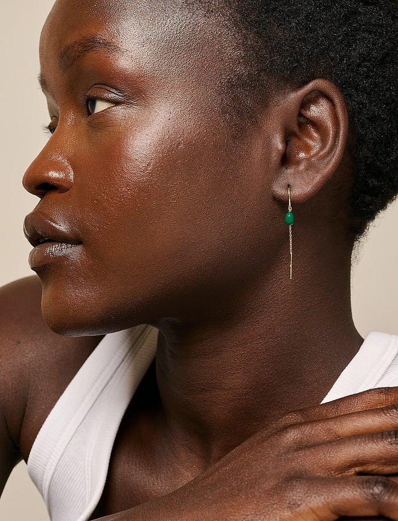 Enamel Copenhagen - Earrings, Eleanor - rippuvad kõrvarõngad - 42 petrol green - 0