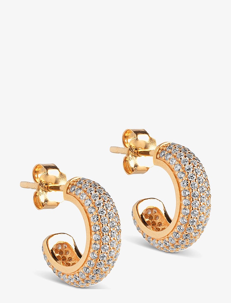 Enamel Copenhagen - Luna Mini Sparkling Hoops - creoler & hoops - clear cz - 1