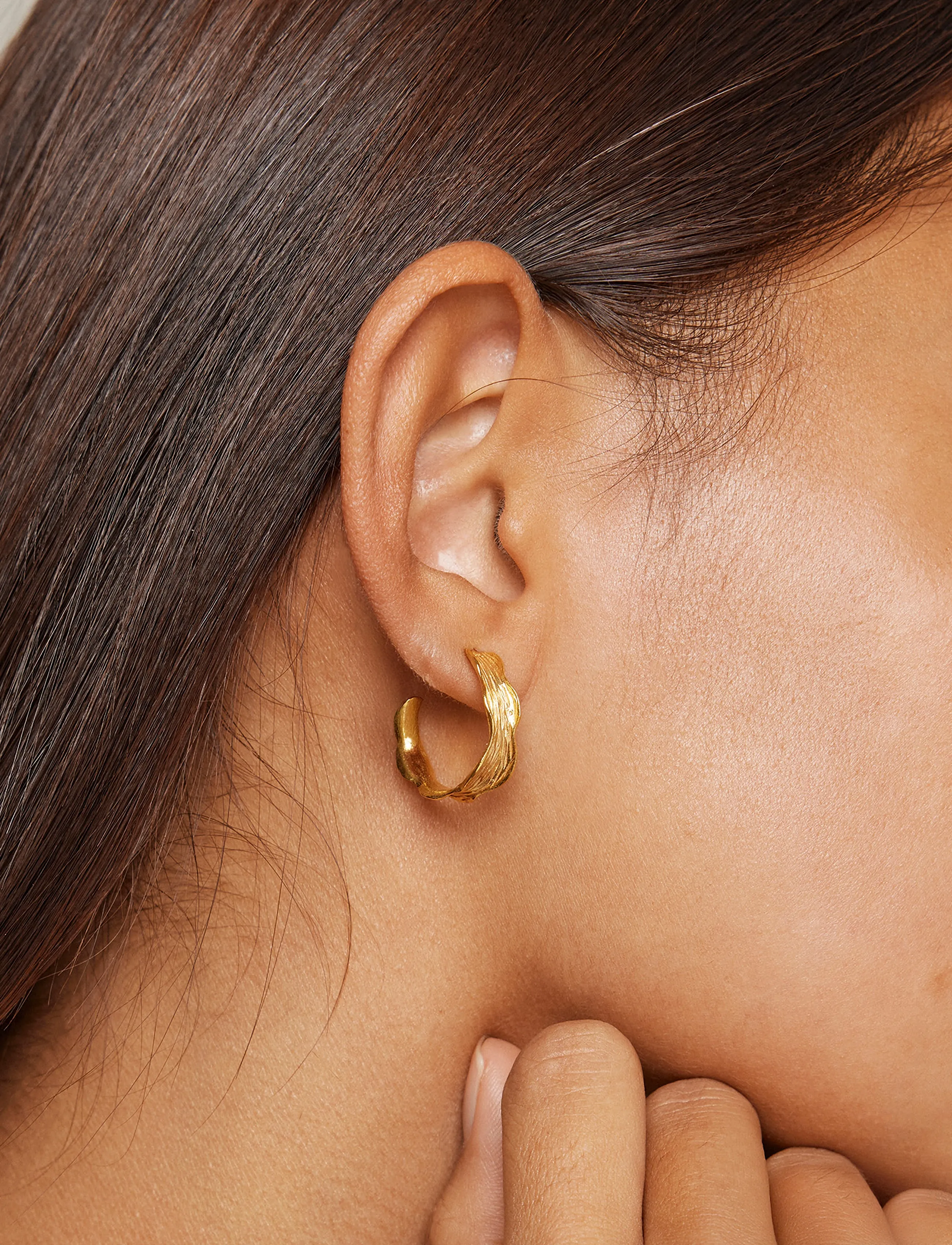 Enamel Copenhagen - Hoops, Ane Small - hoops - gold plated - 0