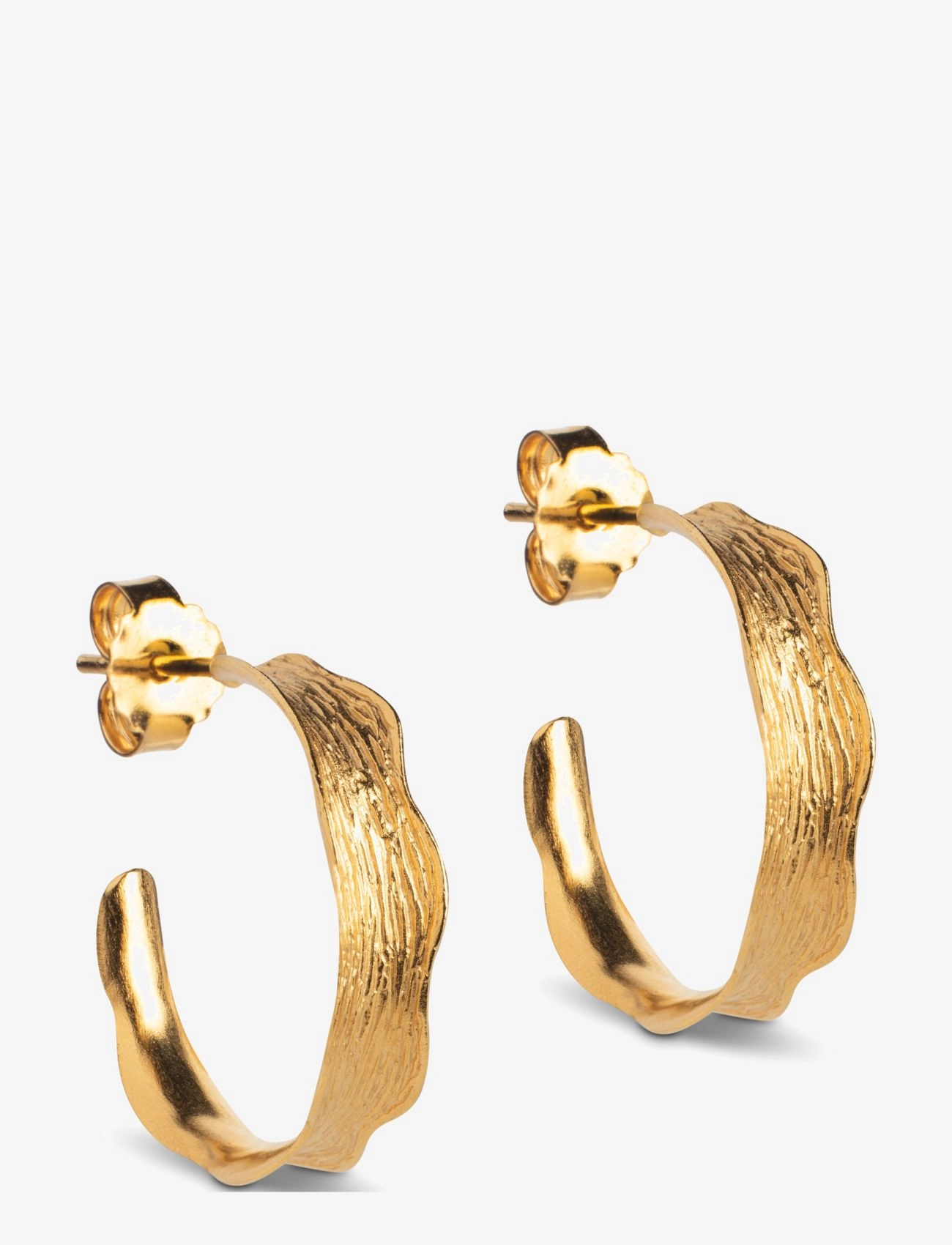 Enamel Copenhagen Ane Small Hoops - Accessoires - 925S/GP/M / gold
