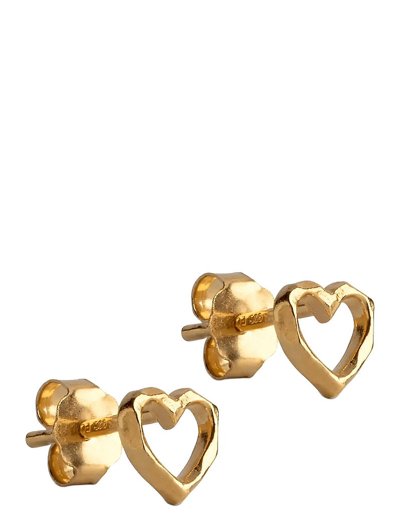 Enamel Copenhagen - Organic Heart Studs - ohrstecker - 925s/gp/m - 1