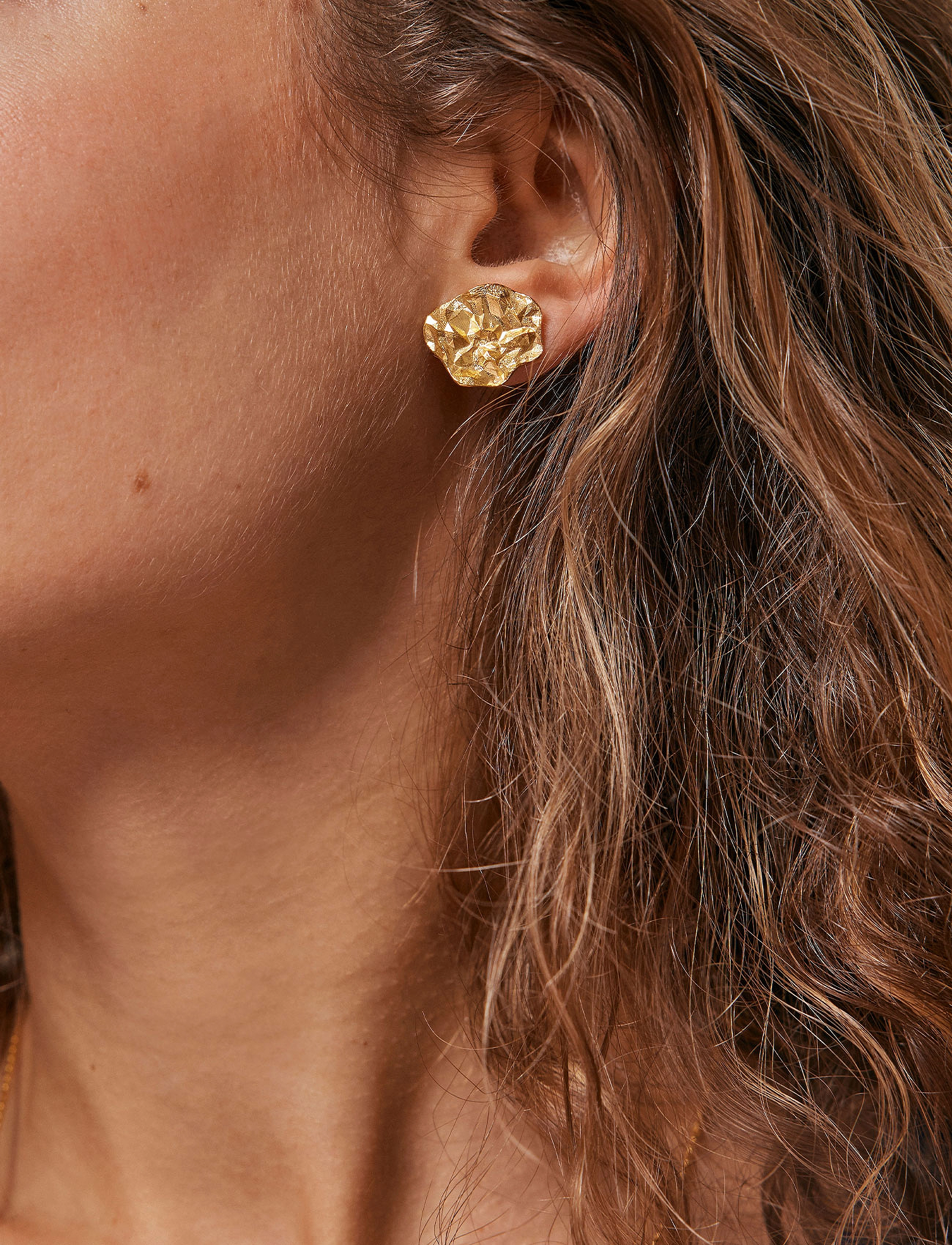 Enamel Copenhagen Studs, Windy - Ørestikker - 925S/GP/M / gold