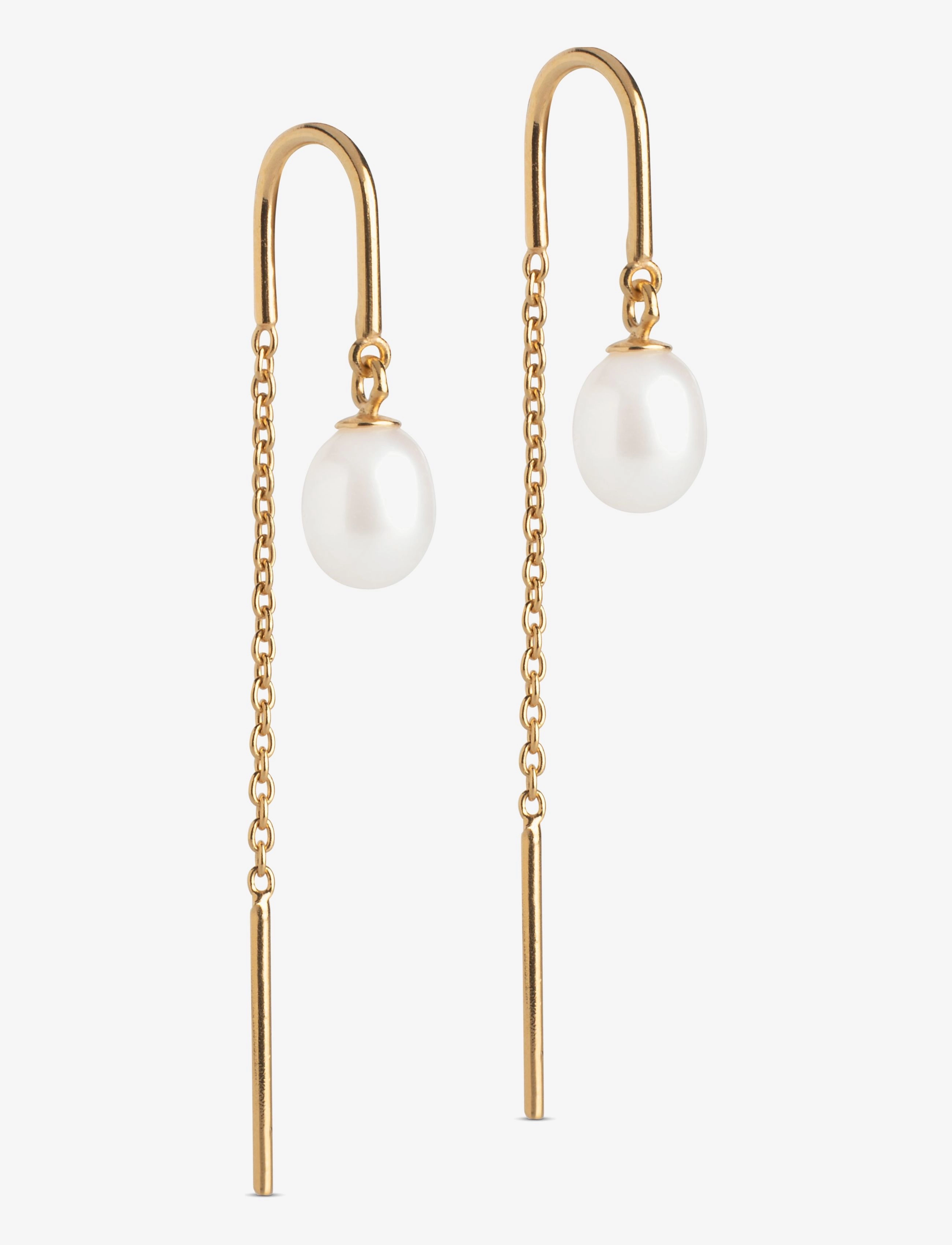 Enamel Copenhagen Eleanor Pearl Earring - Accessoires - PEARL / gold