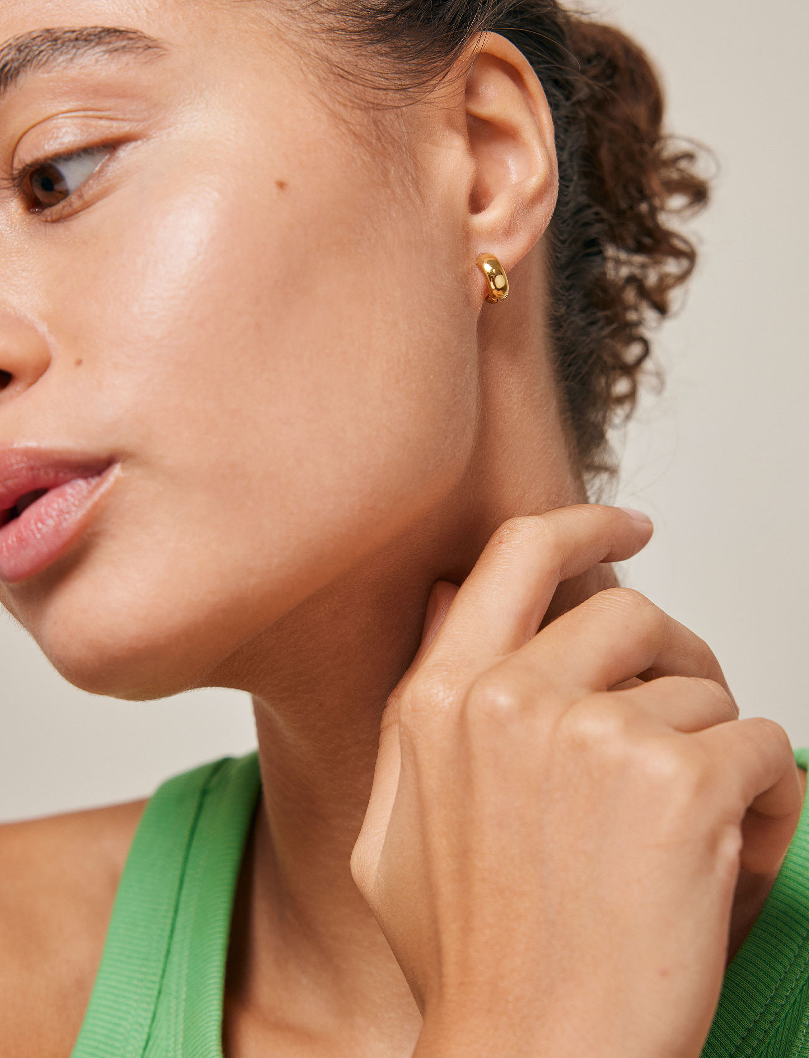 Enamel Copenhagen Classic Wide Hoops, 11 mm, Gold, Øreringe > Creoler, Dame