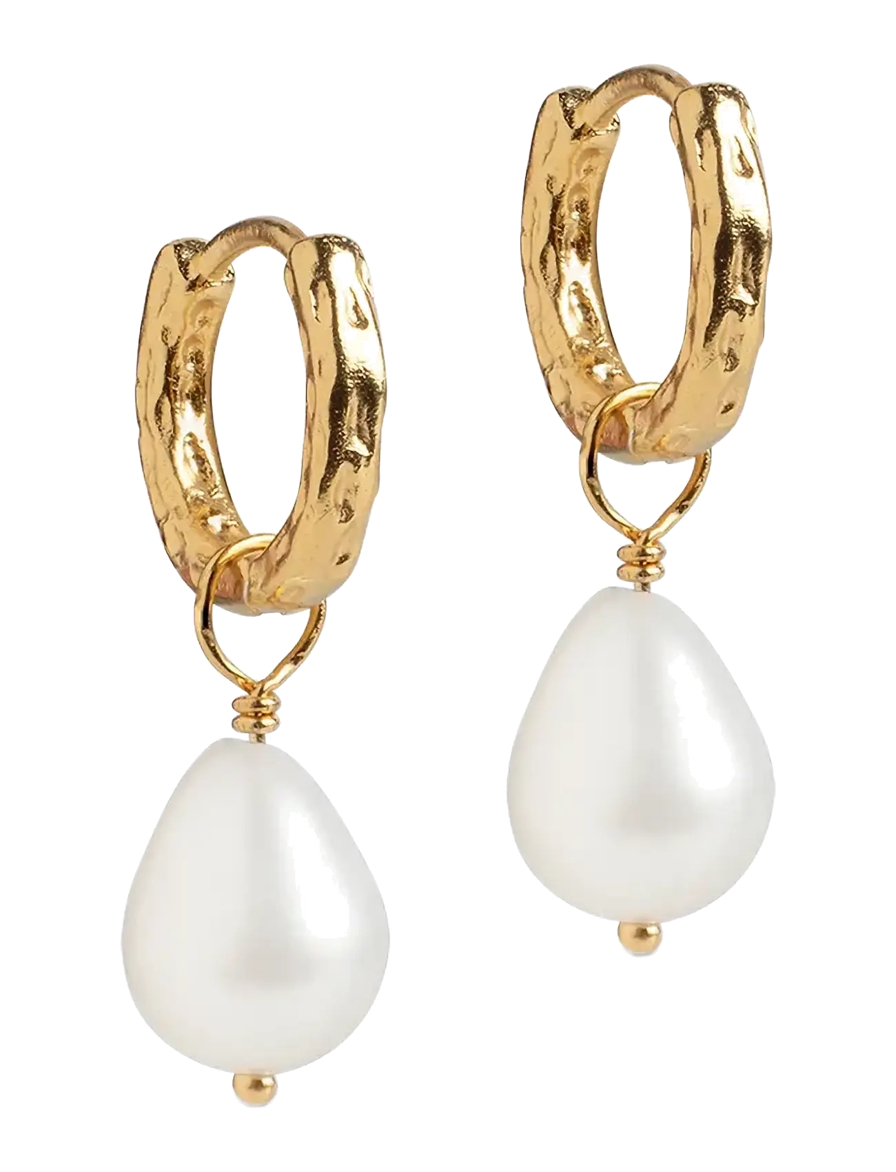 Enamel Copenhagen Significant Pearl Hoops - Schmuck - PEARLS / gold