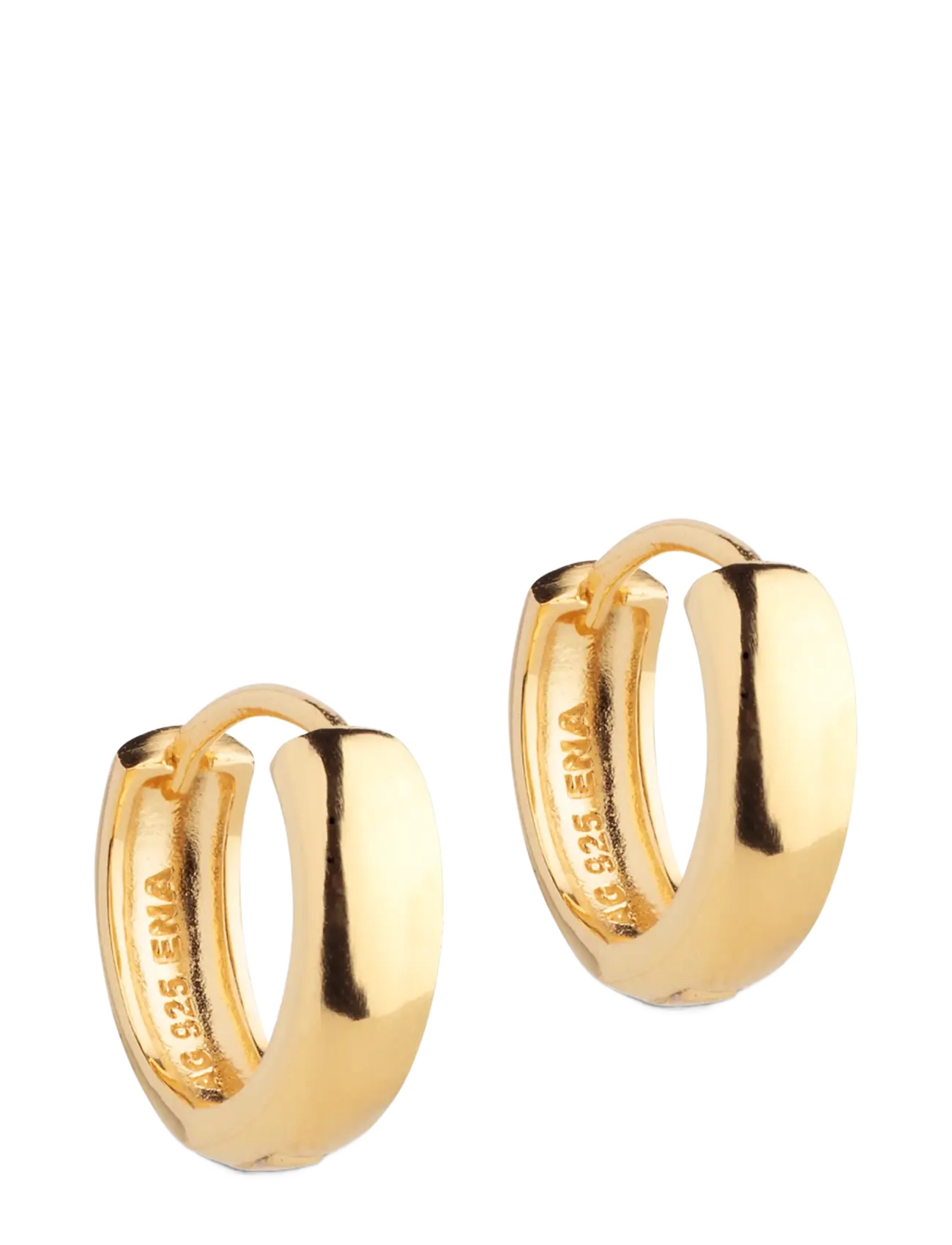 Enamel Copenhagen Hoops, Classic Wide 15 mm - Schmuck - GOLD PLATED / gold