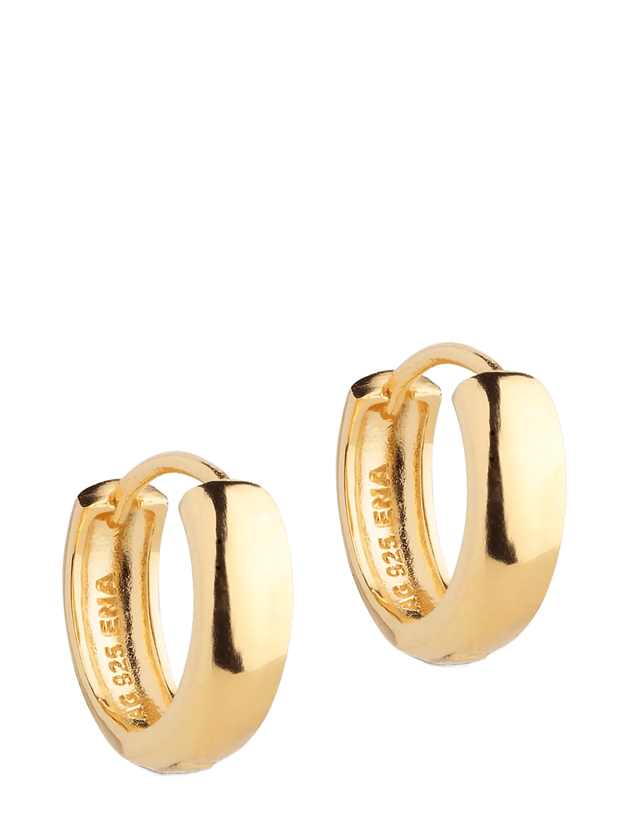 Enamel Copenhagen - Hoops, Classic Wide 15 mm - gold plated - 1