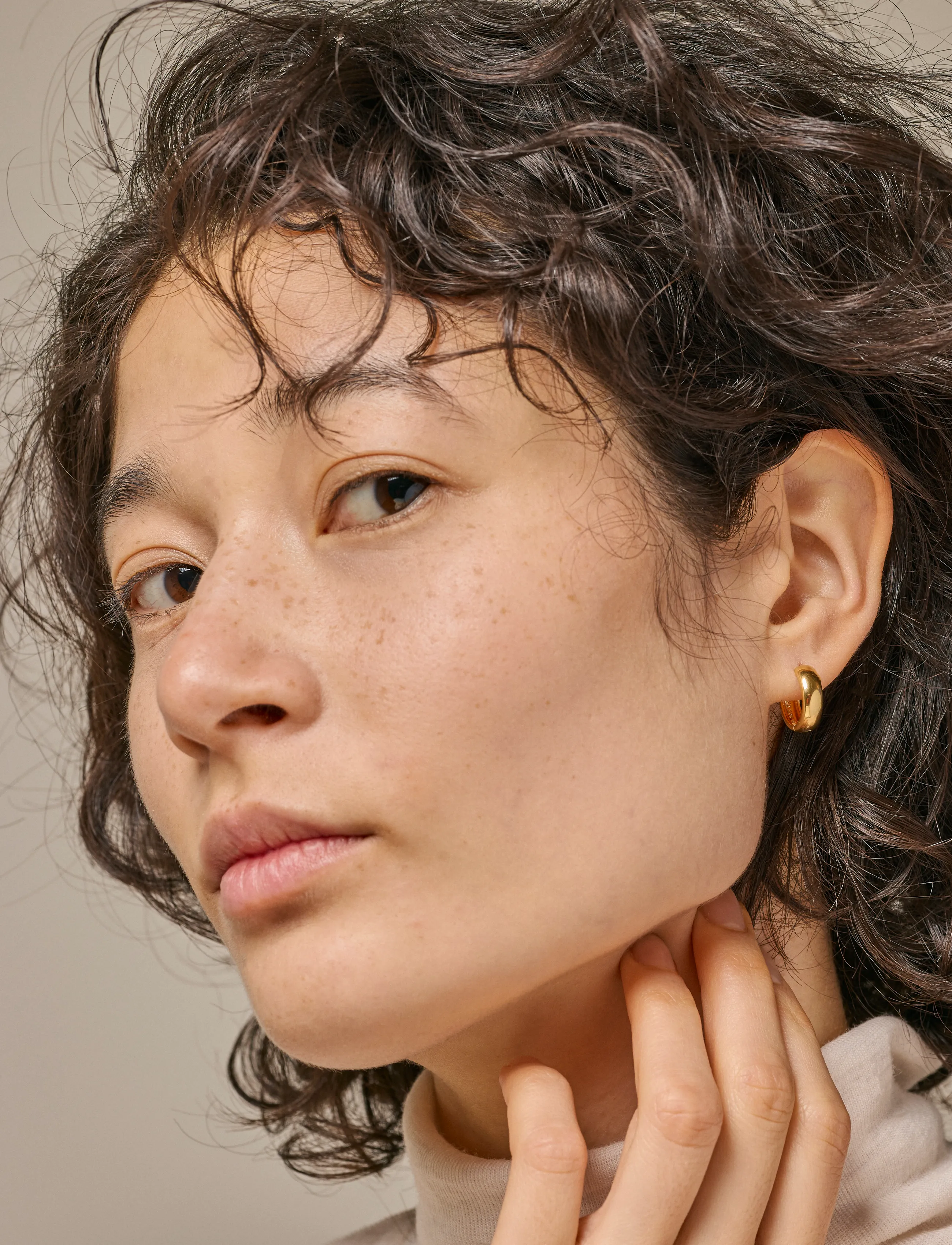Enamel Copenhagen - Hoops, Classic Wide 15 mm - gold plated - 0
