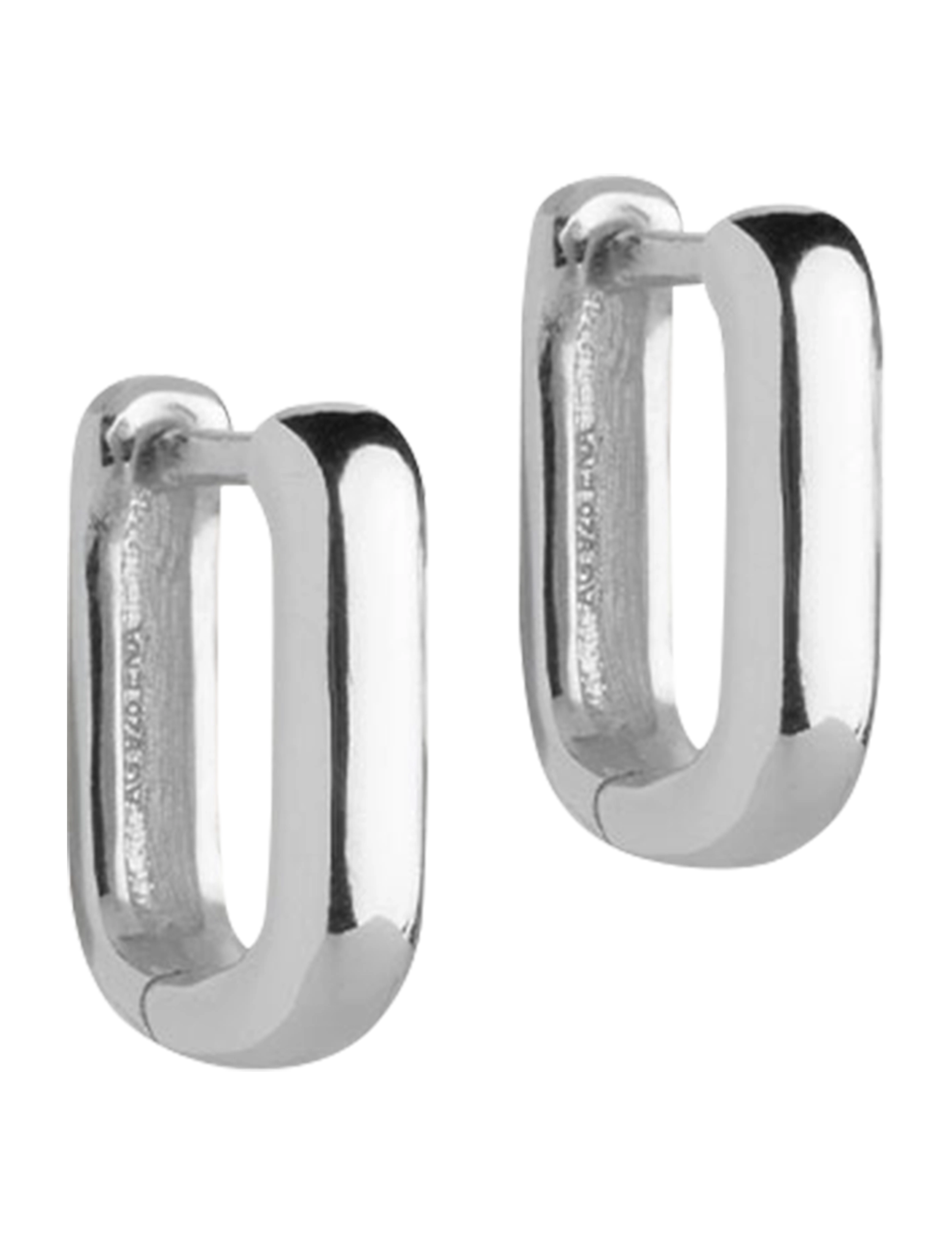Enamel Copenhagen - Hoops, Square 12 mm - silver - 1