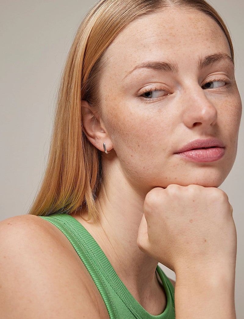 Enamel Copenhagen - Hoops, Square 12 mm - creoler & hoops - silver - 0