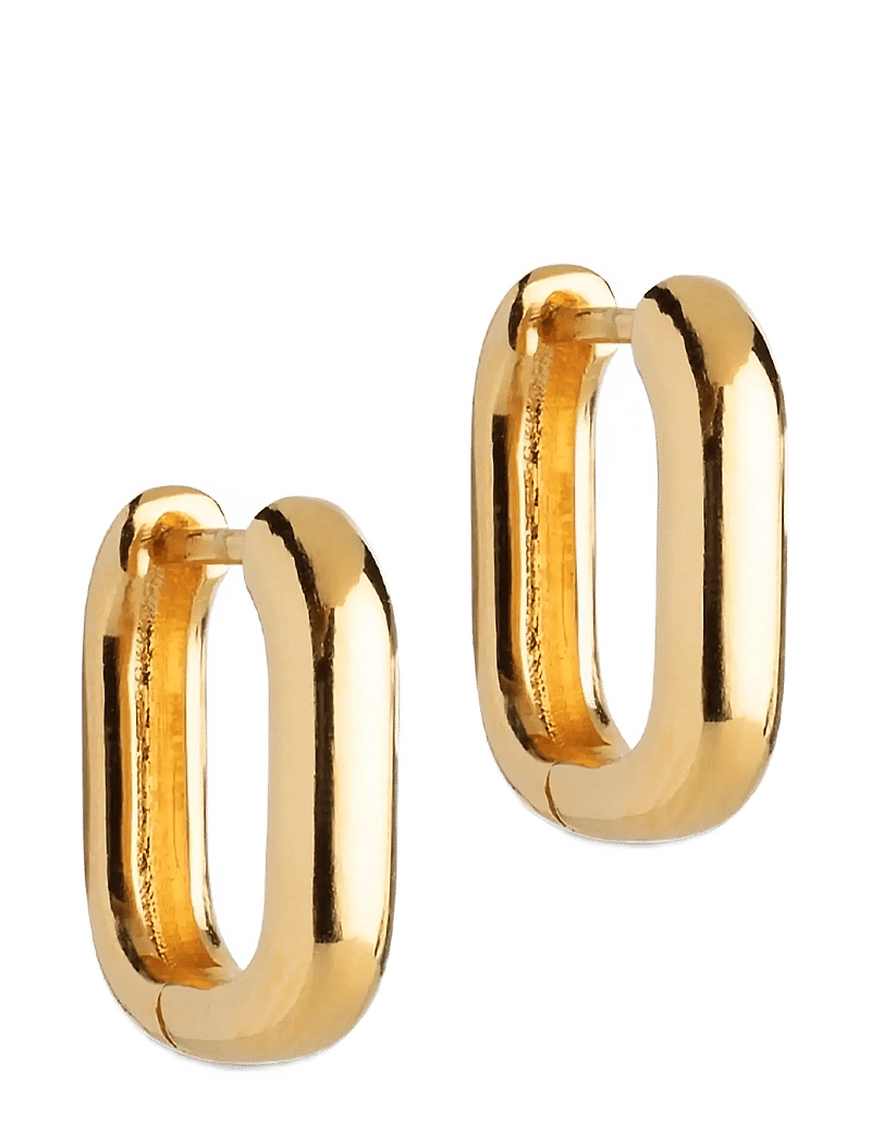 Enamel Copenhagen - Hoops, Square 15 mm - 925s/gp - 1