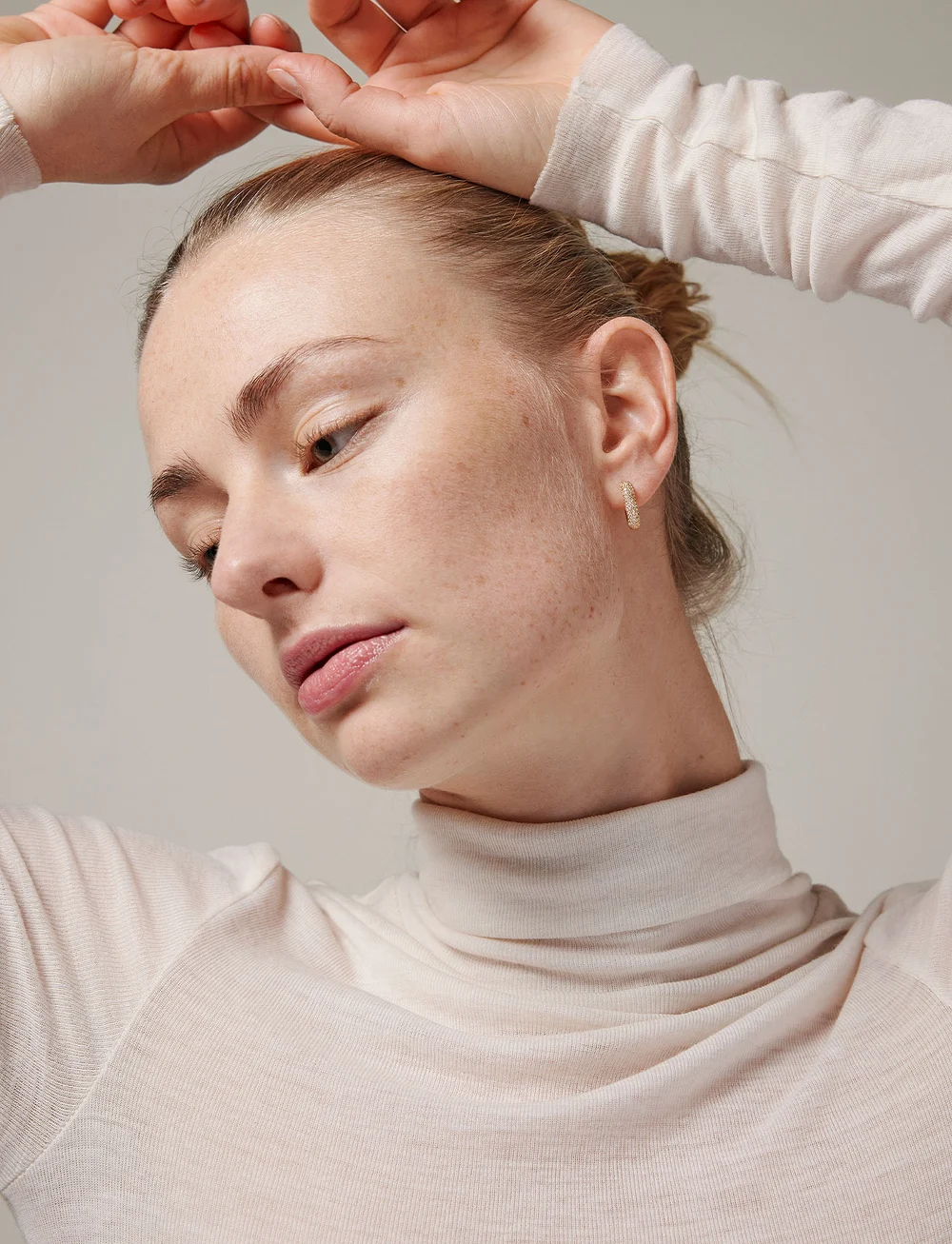 Enamel Copenhagen - Sparkling Square Hoops 15 mm - hoops kõrvarõngad - clear cz - 0