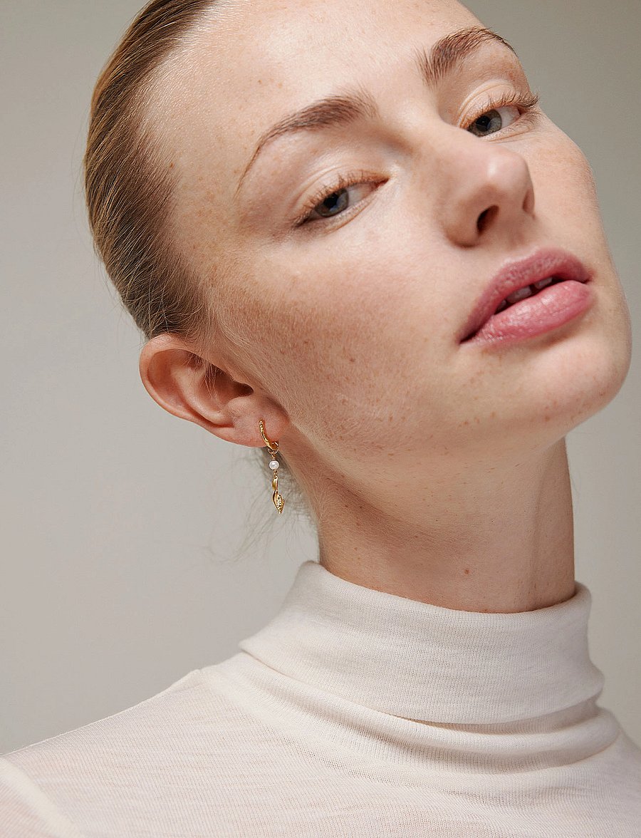Enamel Copenhagen - May Hoops - perlenohrringe - pearls - 0
