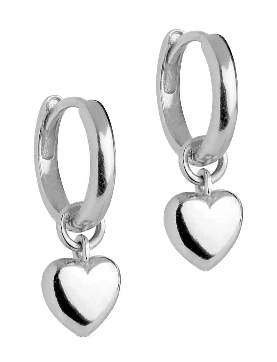 Enamel Copenhagen - Hoops, Amore - rippuvad kõrvarõngad - 925s - 1