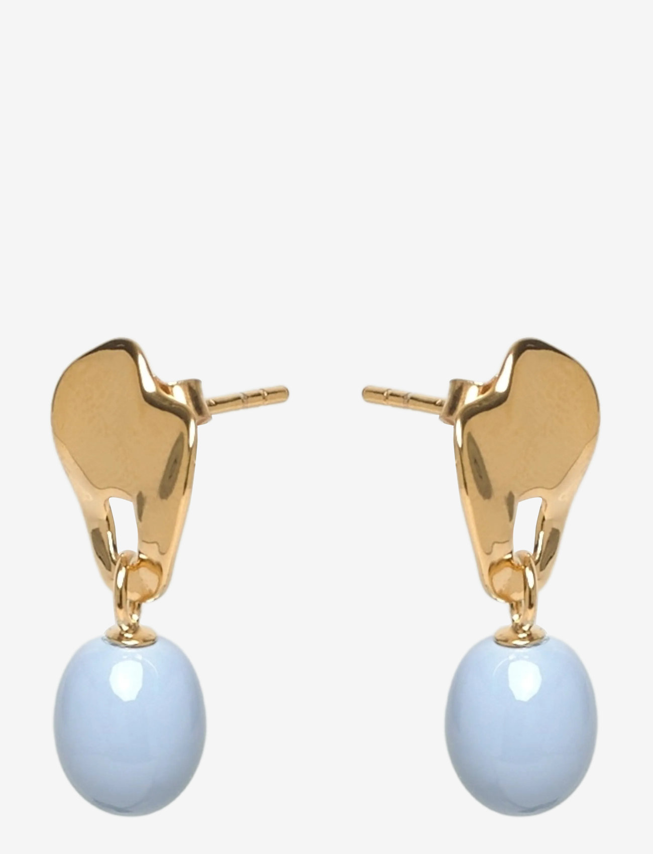 Enamel Copenhagen - Earrings, Aida - pearl earrings - steel blue - 1