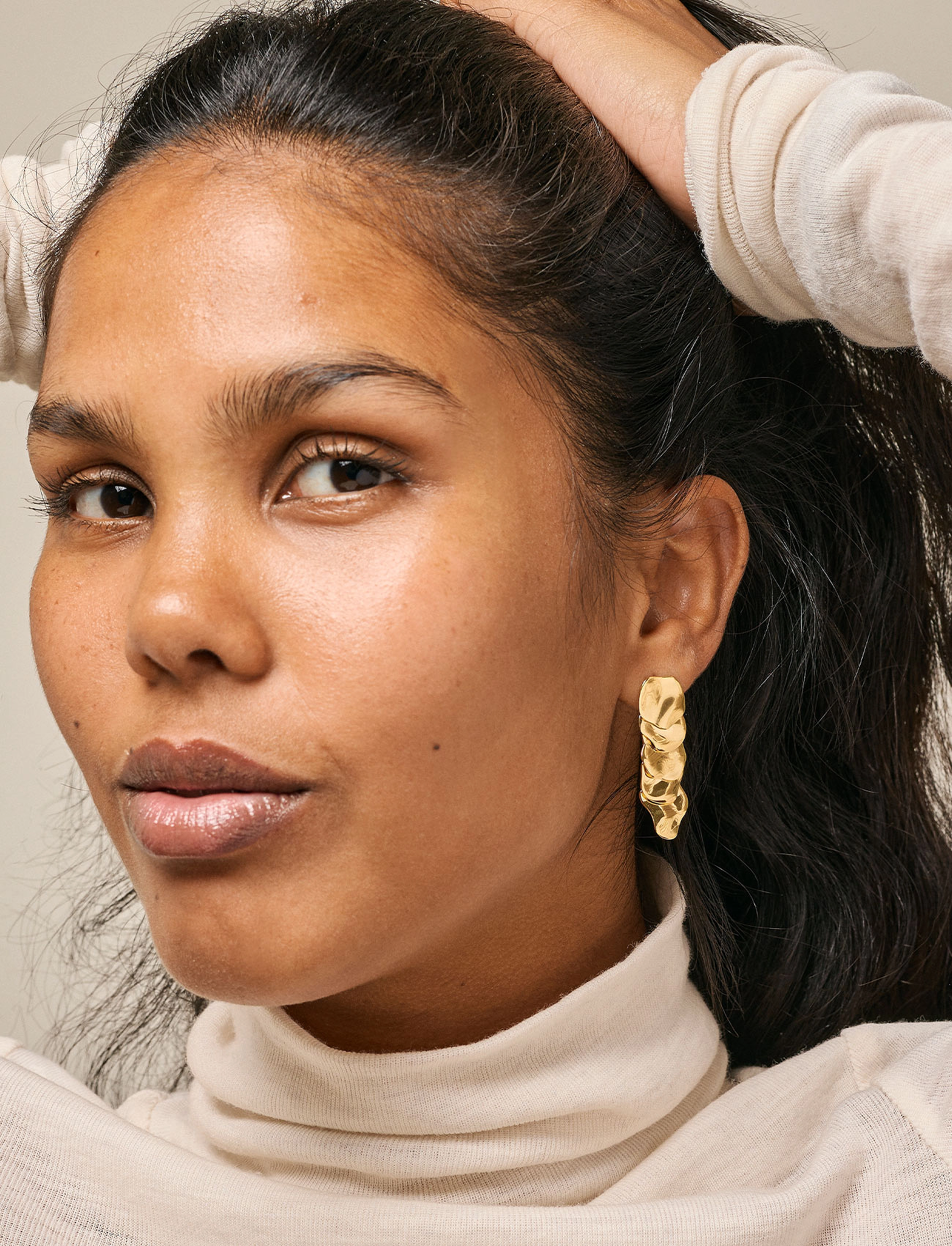 Enamel Copenhagen Earrings, Sahara, One Size, Gold, Øreringe > Øreringe Med Vedhæng, Dame